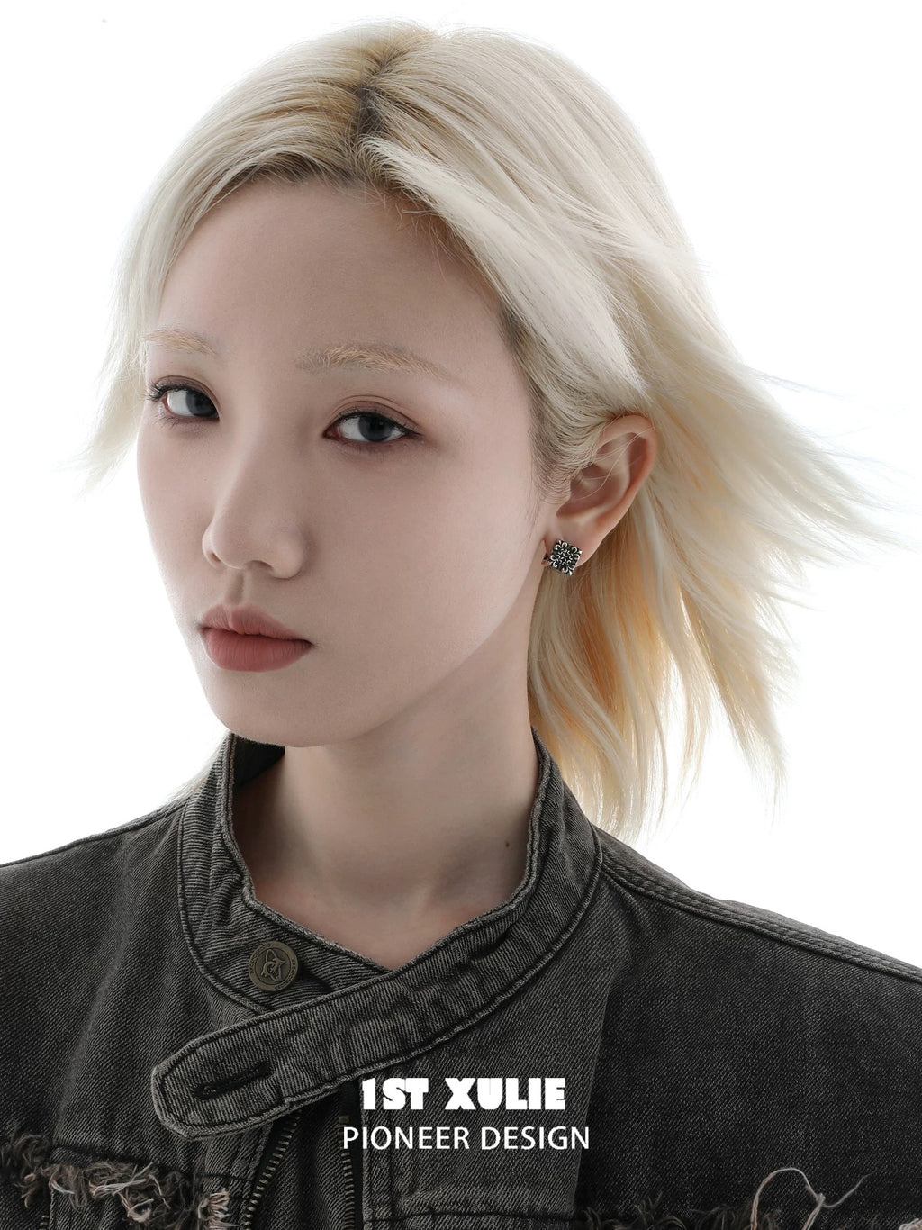 暗黑鸢尾 - Dark Iris - Square Earrings