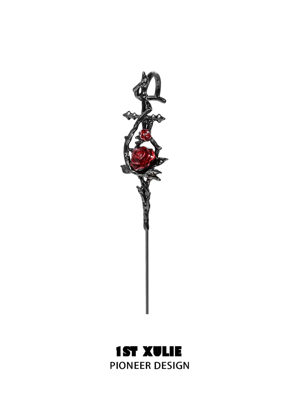 暮色蔷薇 - Twilight Rose Needle Earrings