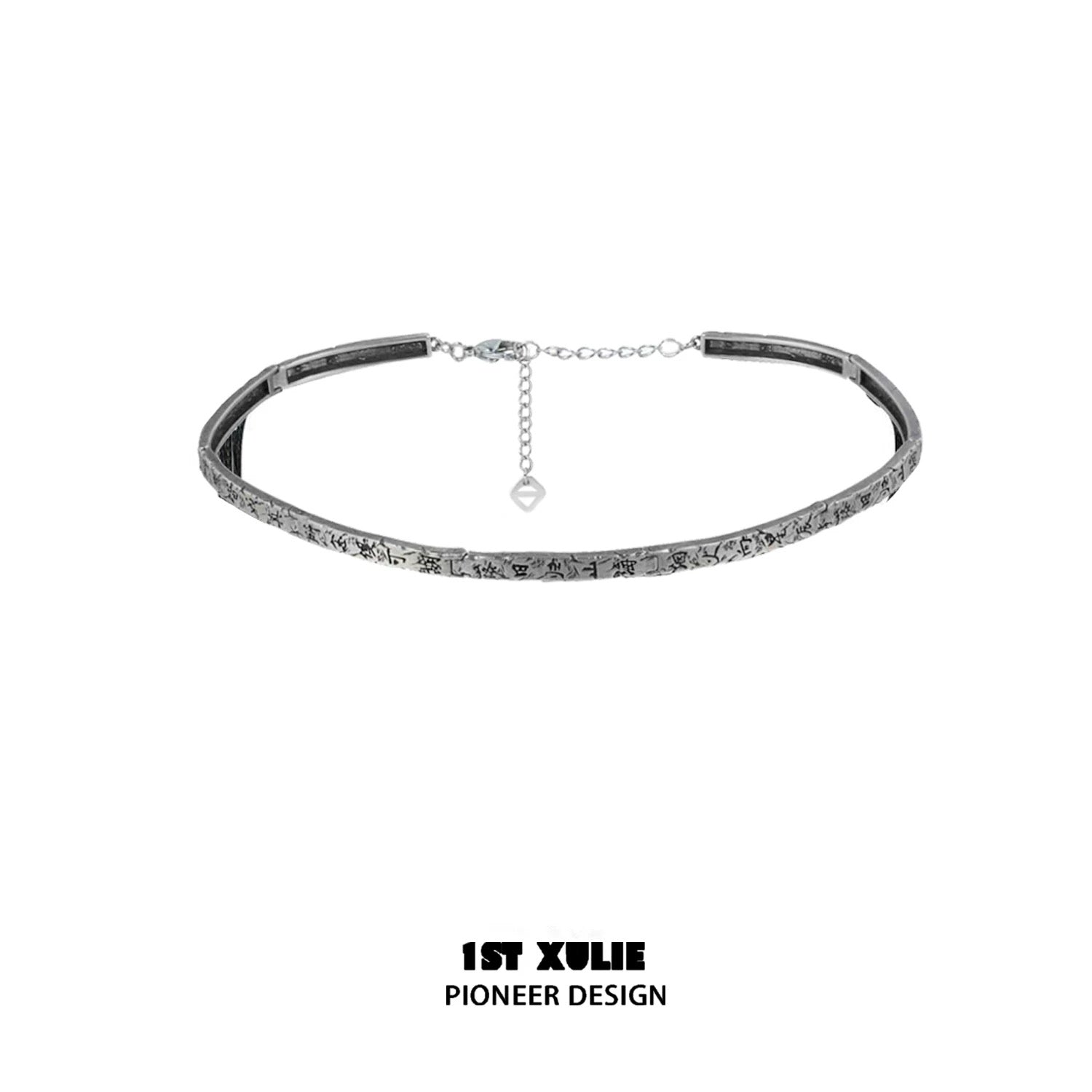 独白系列 - Soliloquy Collection - Oxidized Silver Plated Choker & Necklace