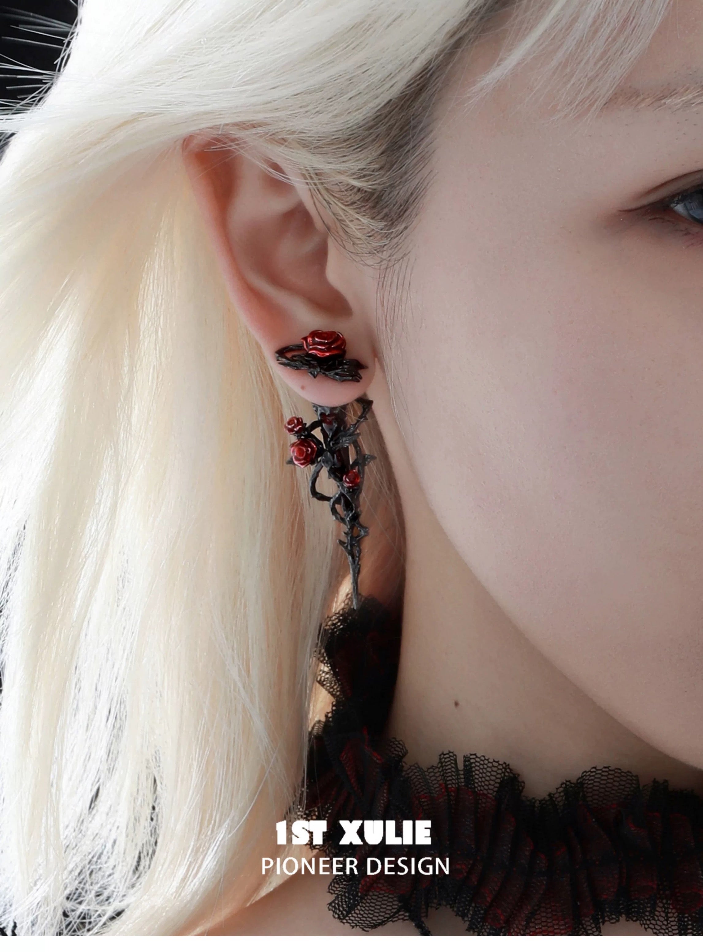 暮色蔷薇 - Twilight Rose A Bouquet Earrings