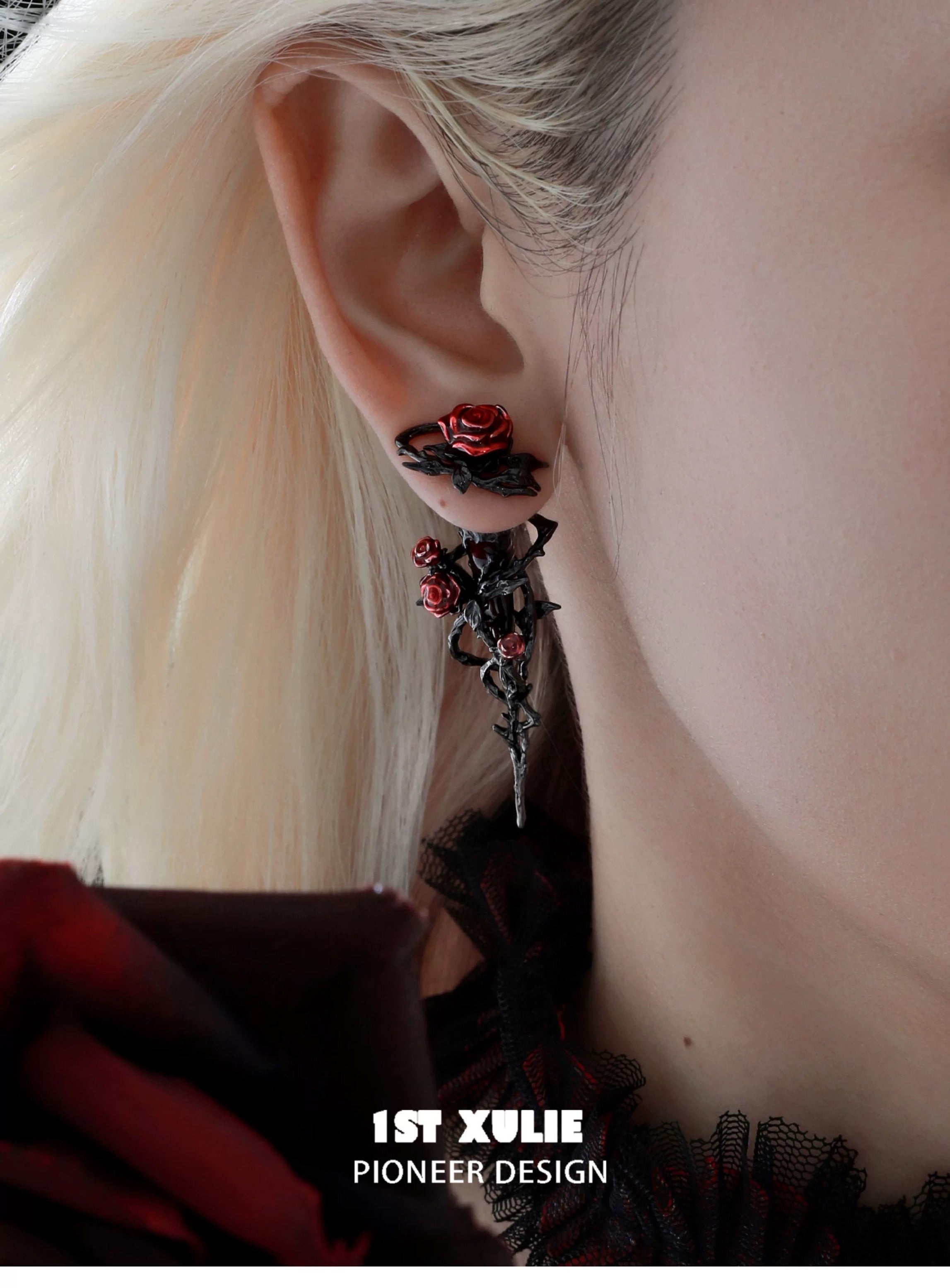 暮色蔷薇 - Twilight Rose A Bouquet Earrings