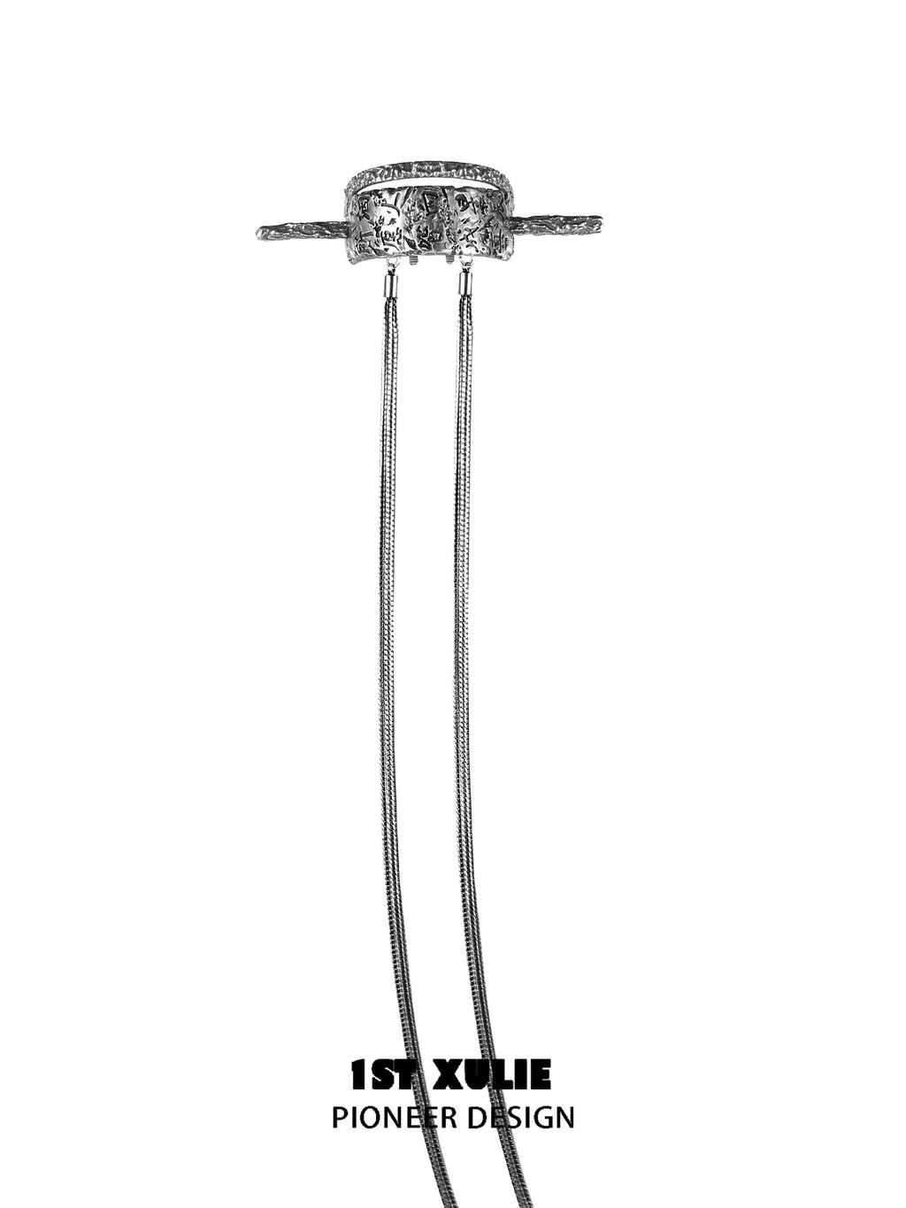 独白系列 - Soliloquy Collection - Oxidized Silver Plated Long Hair Holder Hair Accessories