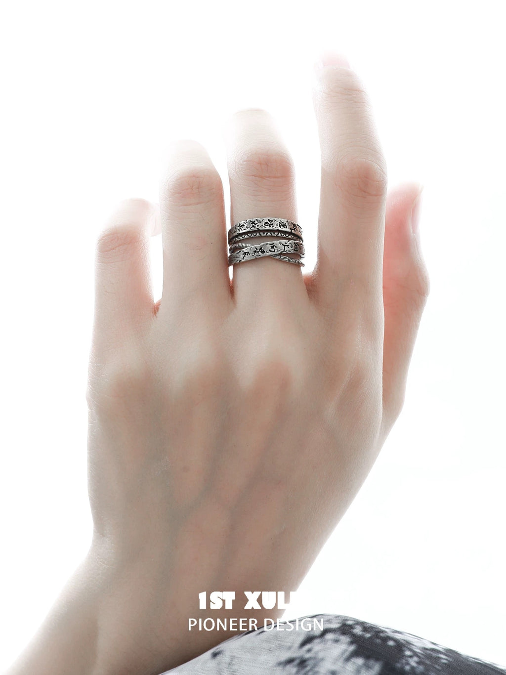 独白系列 - Soliloquy Collection - Oxidized Silver Plated S925 Silver Couple Rings