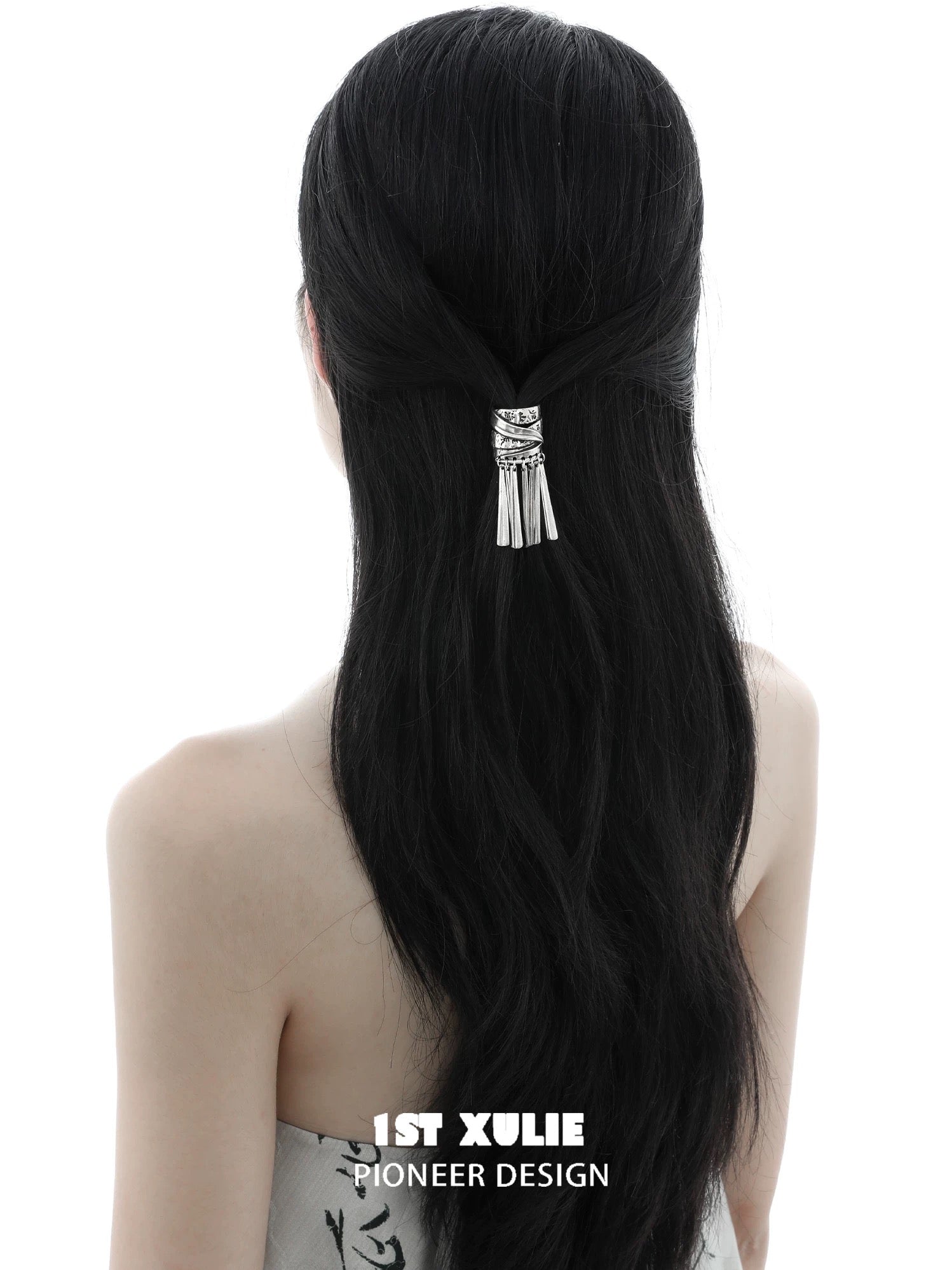 独白系列 - Soliloquy Collection - Oxidized Silver Plated Short Hair Holder Hair Accessories