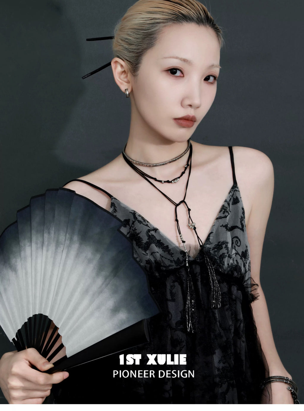 独白系列 - Soliloquy Collection - Oxidized Silver Plated Choker & Necklace