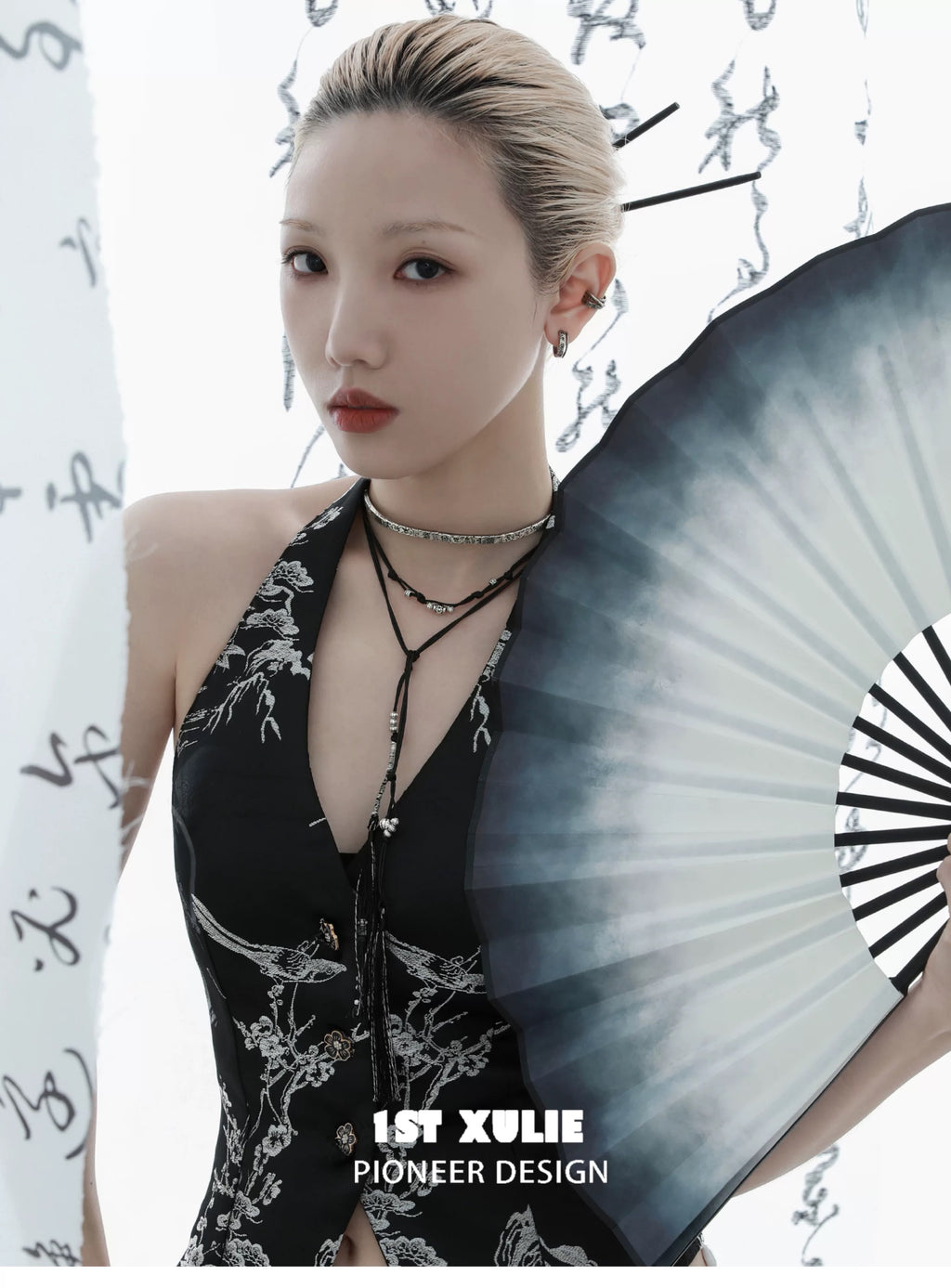 独白系列 - Soliloquy Collection - Oxidized Silver Plated Choker & Necklace