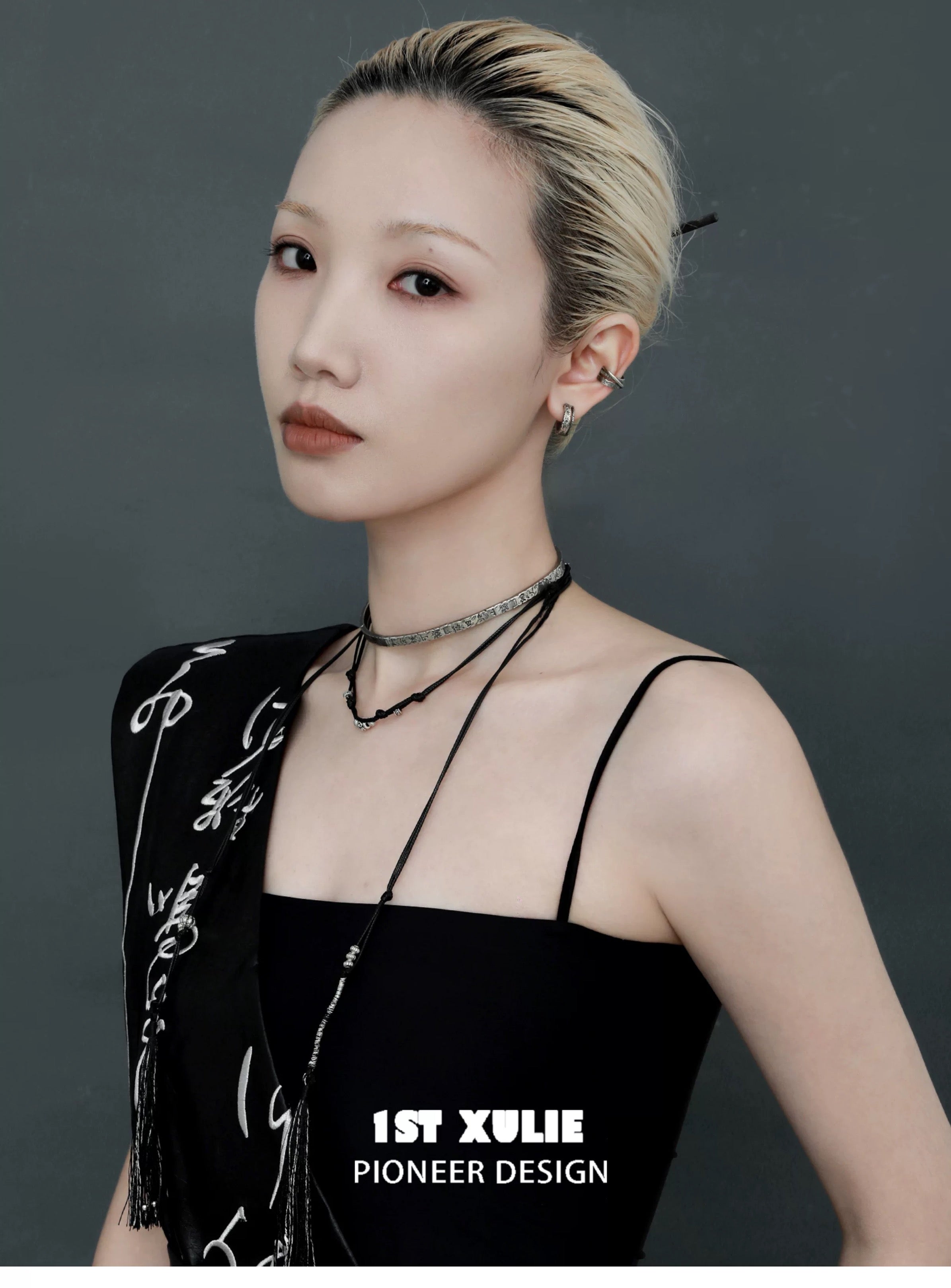 独白系列 - Soliloquy Collection - Oxidized Silver Plated Choker & Necklace