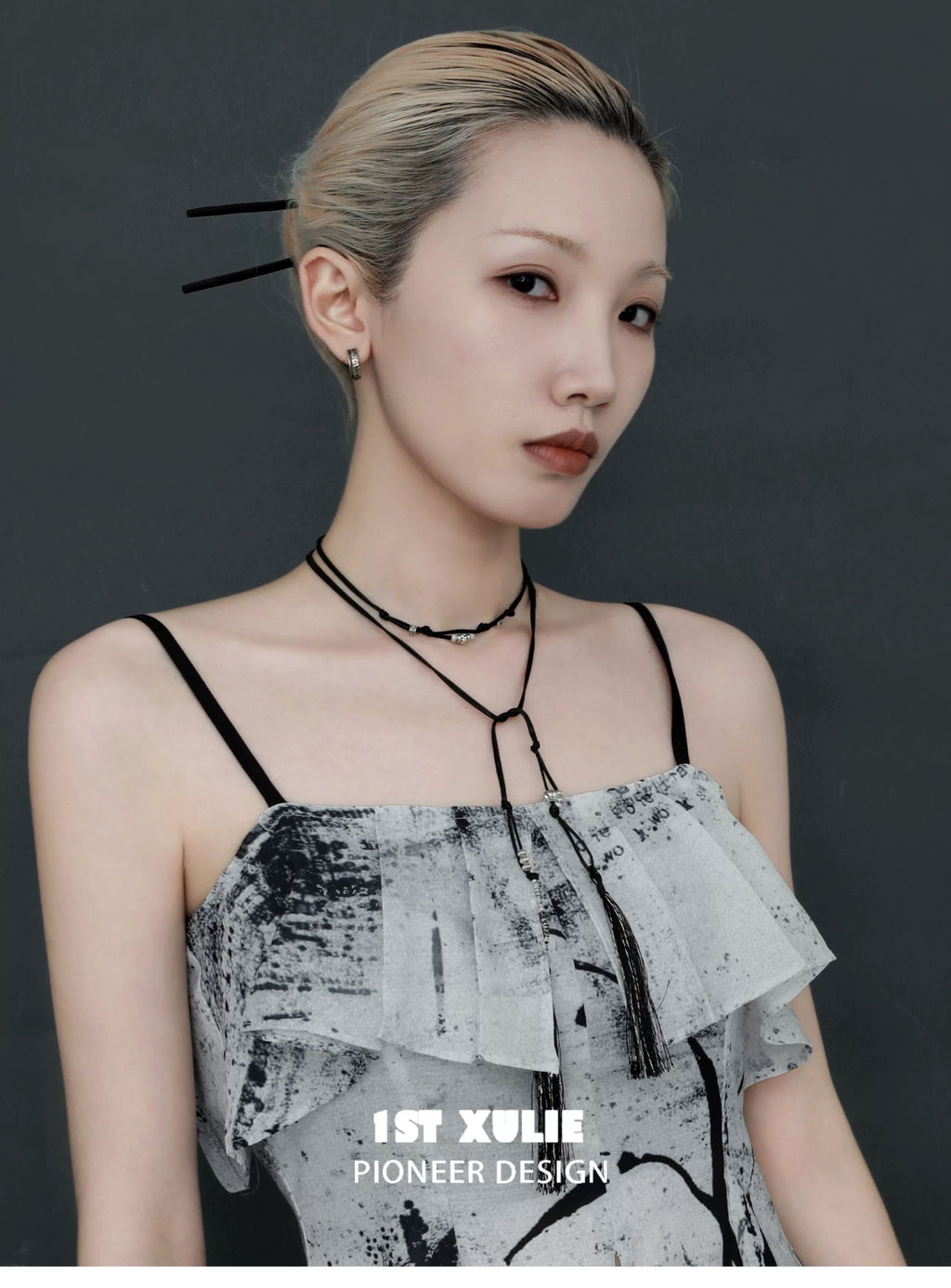 独白系列 - Soliloquy Collection - Oxidized Silver Plated Choker & Necklace
