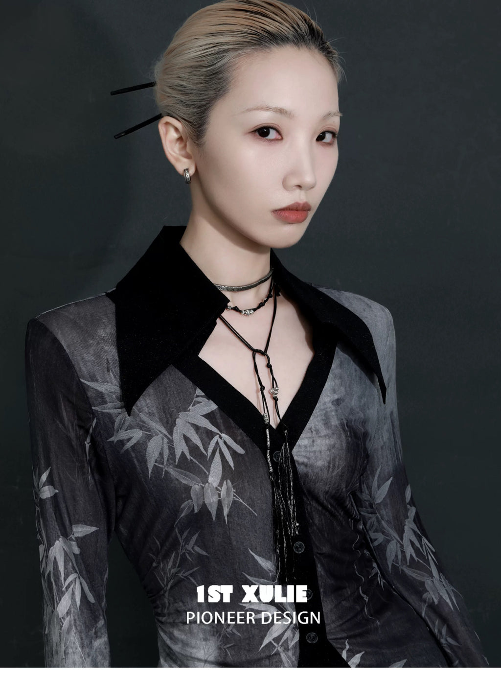 独白系列 - Soliloquy Collection - Oxidized Silver Plated Choker & Necklace