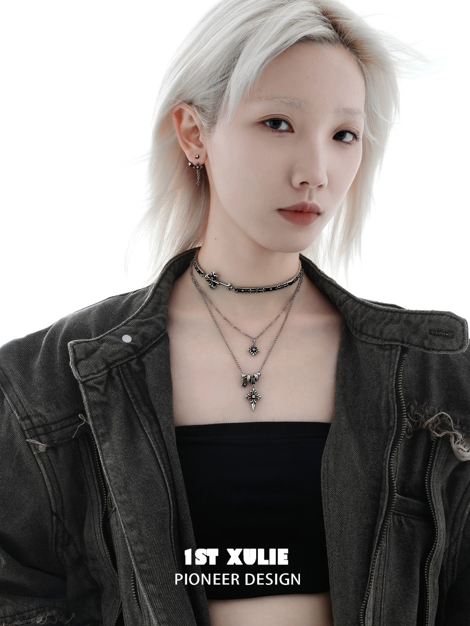 暗黑鸢尾 - Dark Iris - Antique Choker & Necklace