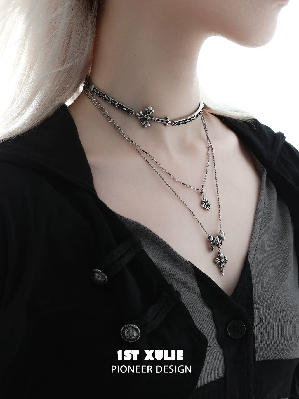暗黑鸢尾 - Dark Iris - Antique Choker & Necklace