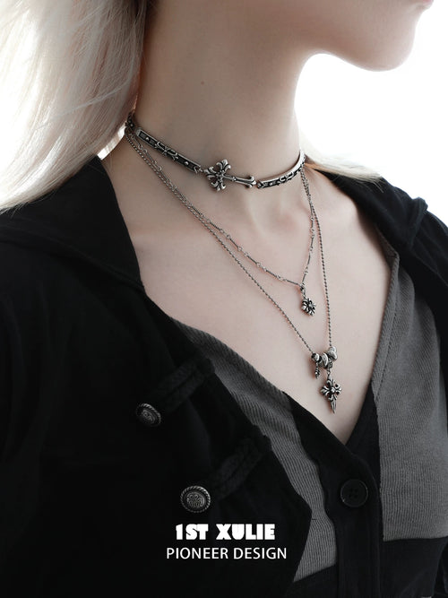 暗黑鸢尾 - Dark Iris - Antique Choker & Necklace