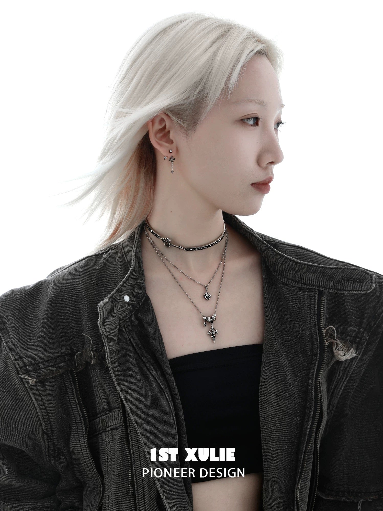 暗黑鸢尾 - Dark Iris - Antique Choker & Necklace