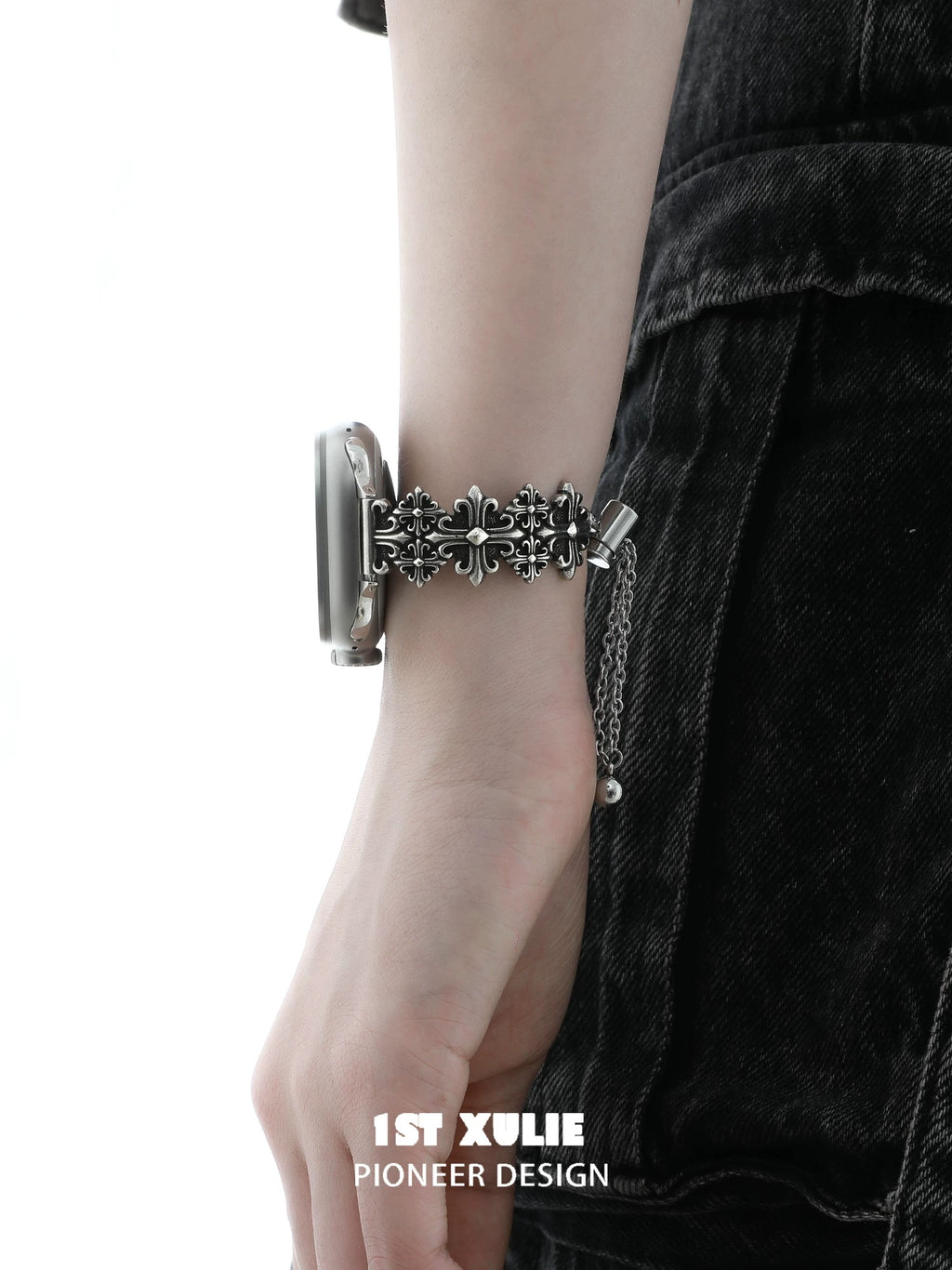 暗黑鸢尾 - Dark Iris - Flower Apple Watch Strap