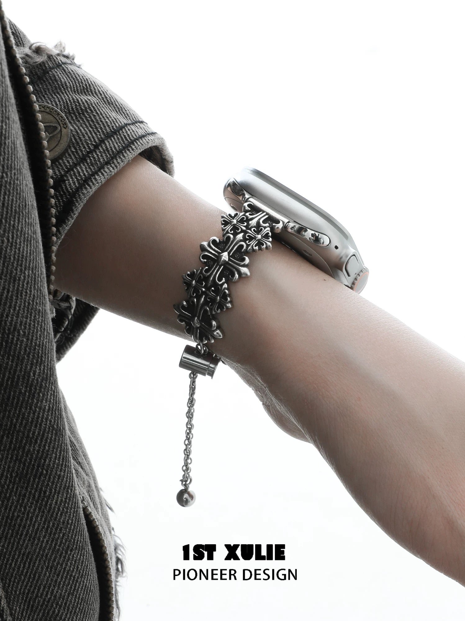 暗黑鸢尾 - Dark Iris - Flower Apple Watch Strap