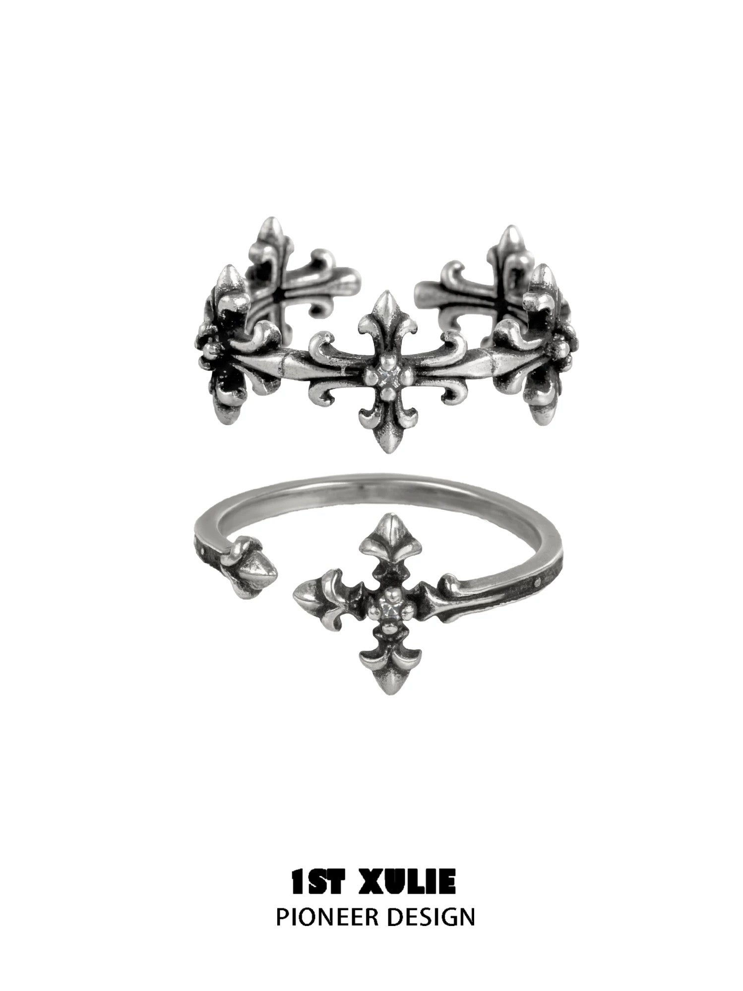 暗黑鸢尾 - Dark Iris - Mini Pinky Couple Ring