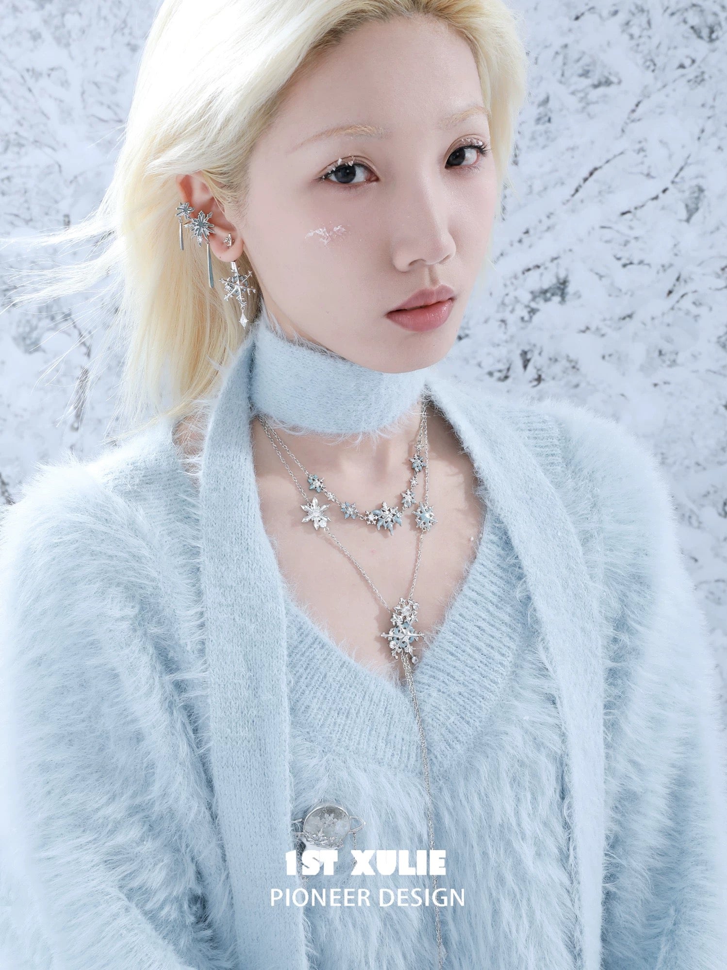 雪国之境 - The Snow Kingdom - Snowflakes Necklace Set