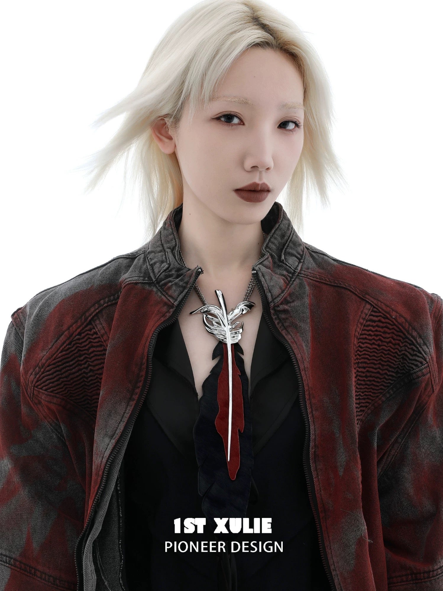 灵鹤浮生 - Spiritual Crane - Feather Necktie