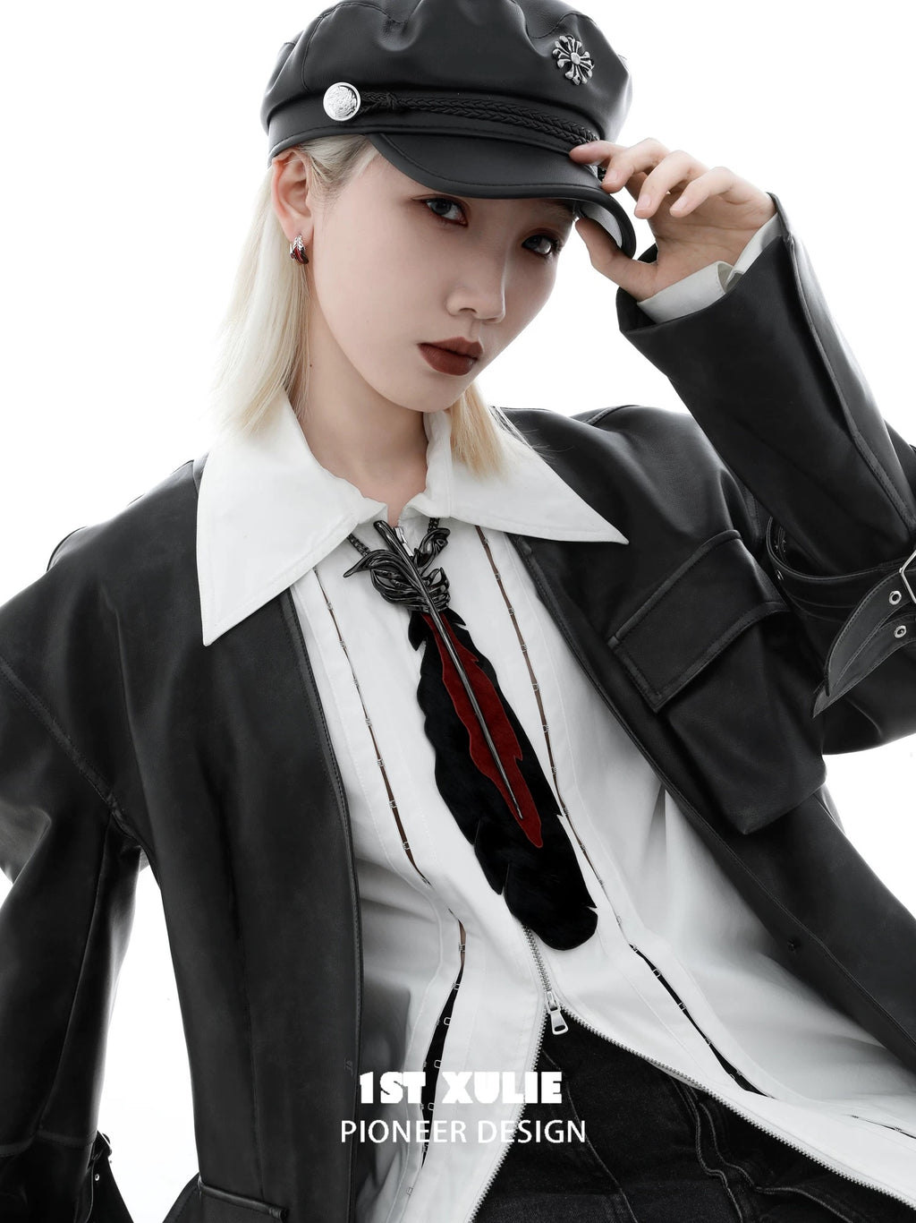 灵鹤浮生 - Spiritual Crane - Feather Necktie