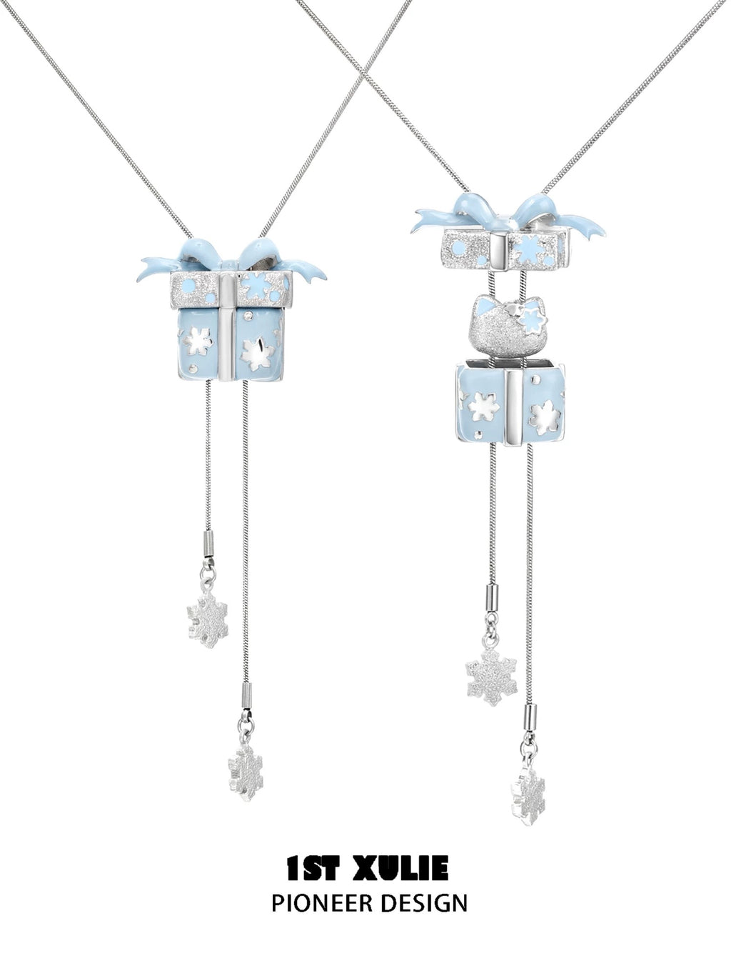 雪花貓咪 - Snowmelt Cat - Pull-out Necklace