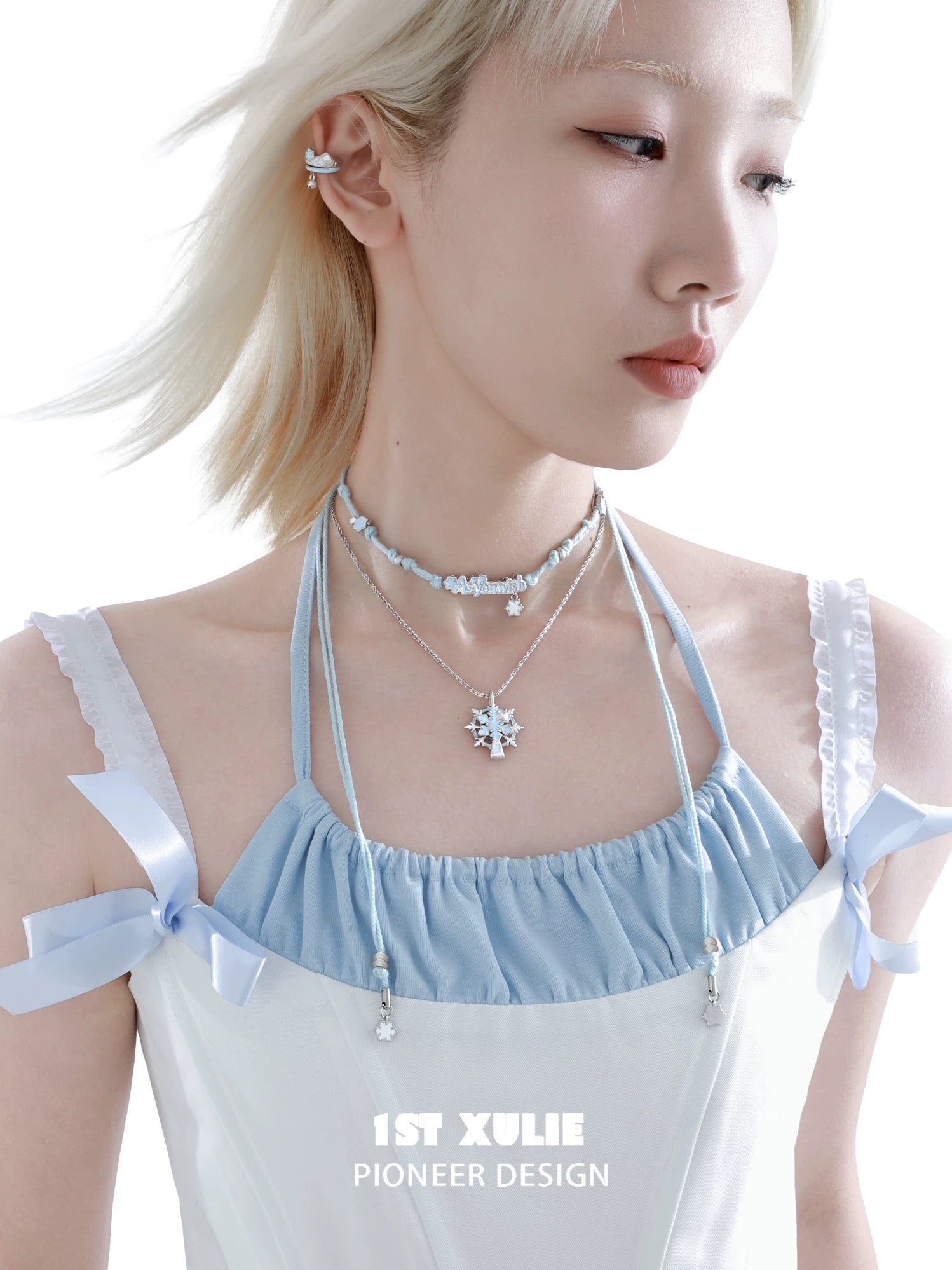 雪花貓咪 - Snowmelt Cat - Spinnable Pendant Necklace & Choker