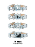 雪地萌宠 - Snowy Pony & Kitten Faux Leather Bracelet