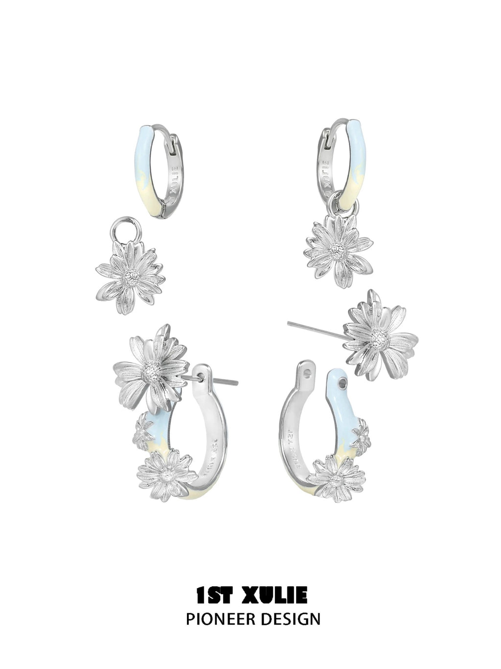 小雏菊 - Daisy Detachable Earrings & Earcuffs