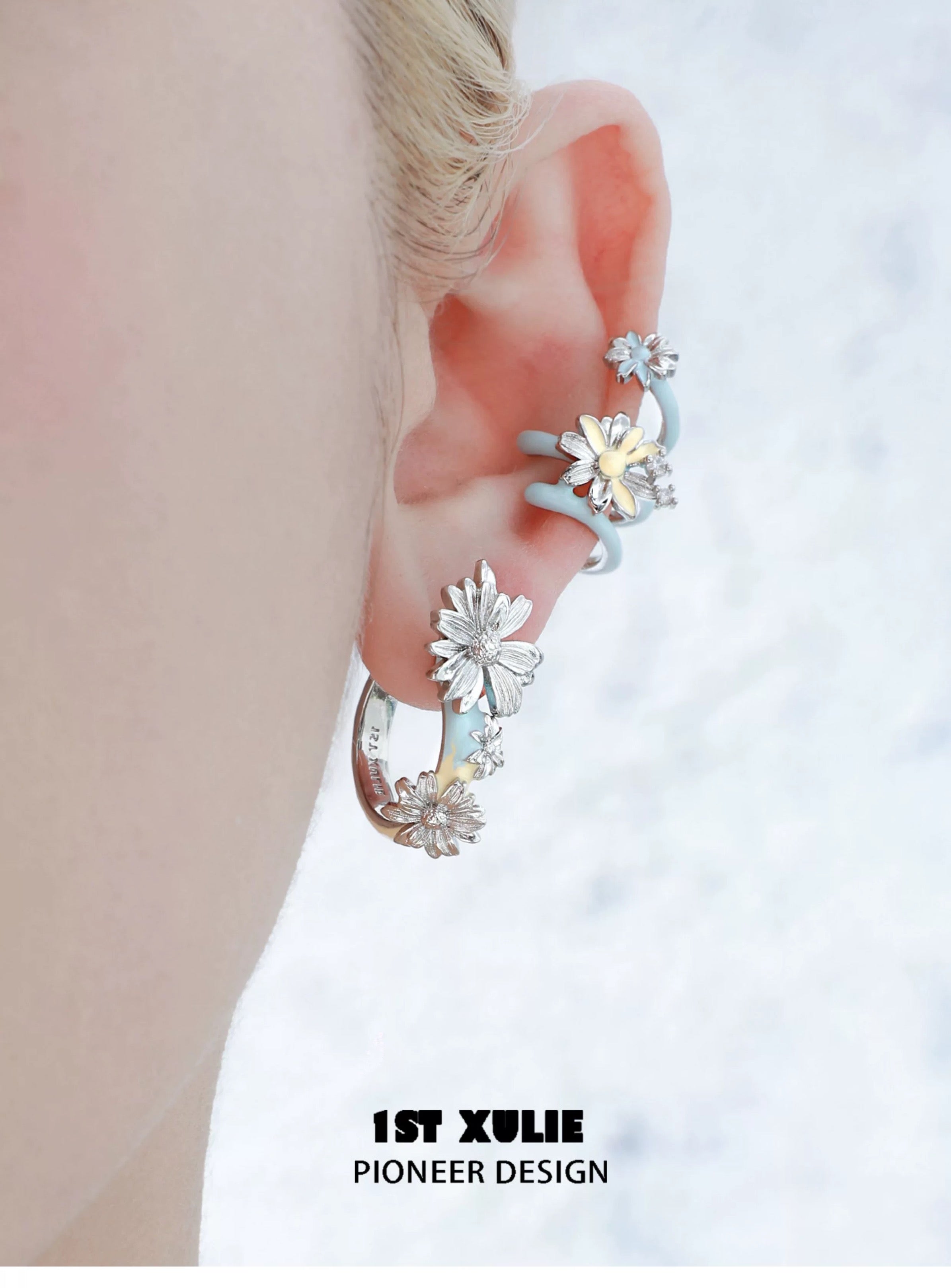 小雏菊 - Daisy Detachable Earrings & Earcuffs