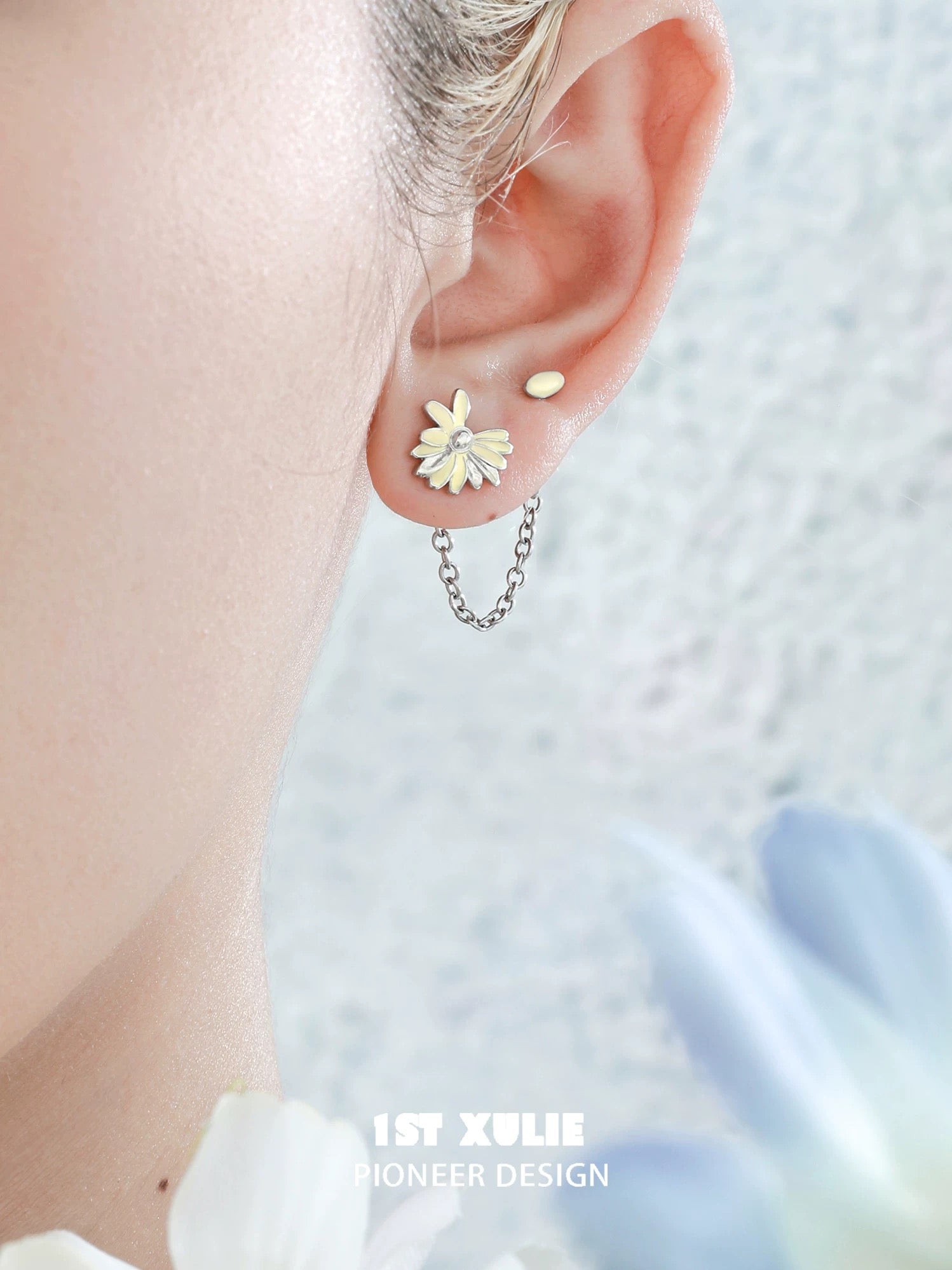 小雏菊 - Daisy Double Lobe Earrings