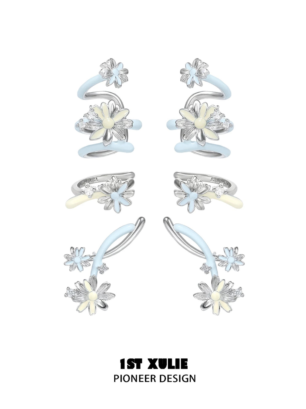 小雏菊 - Daisy Stud Earrings & Earcuffs