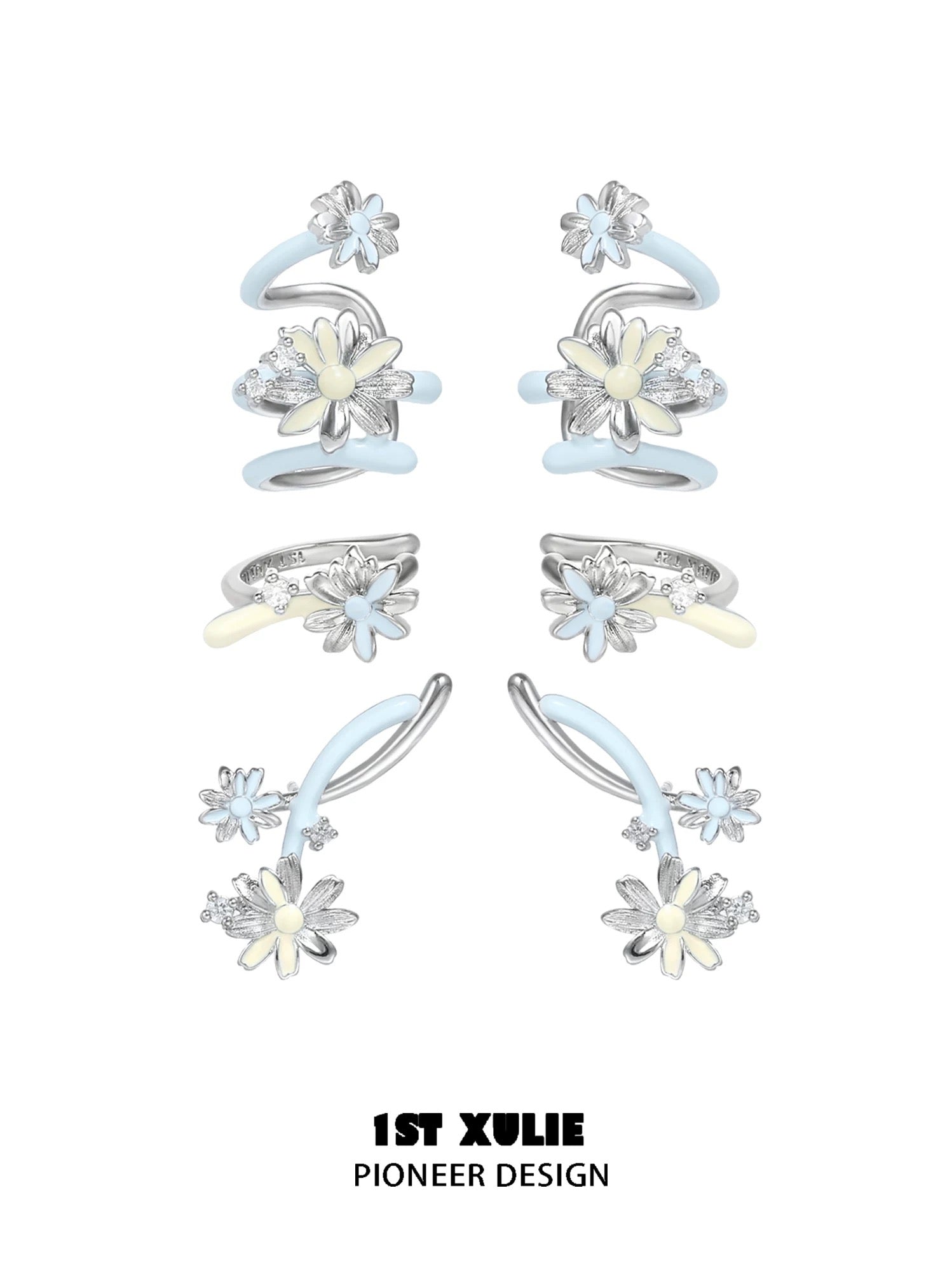 小雏菊 - Daisy Stud Earrings & Earcuffs