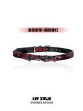 暮色蔷薇 - Twilight Rose Faux Leather Choker
