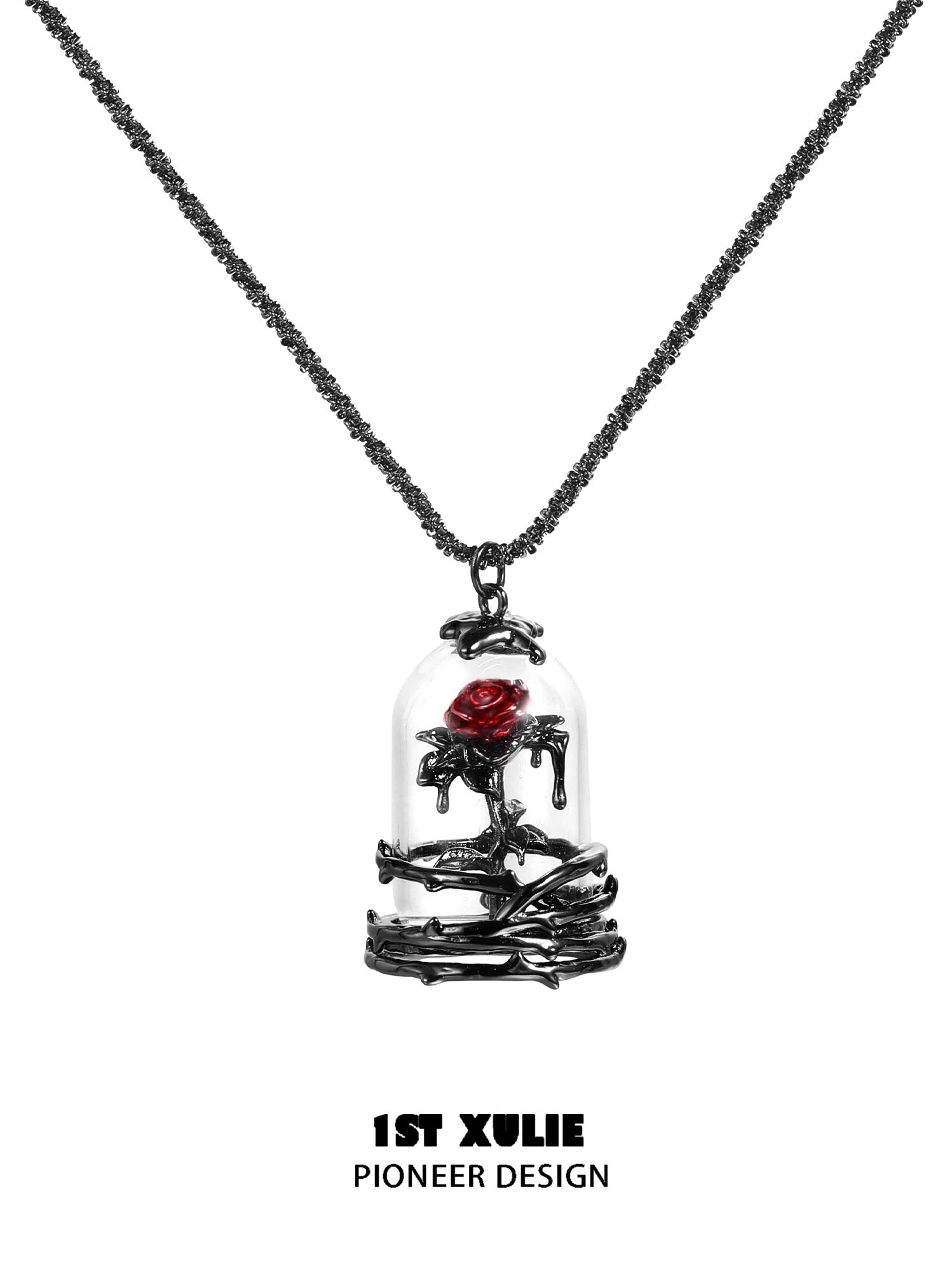 暮色蔷薇 - Twilight Rose Beauty & The Beast Necklace