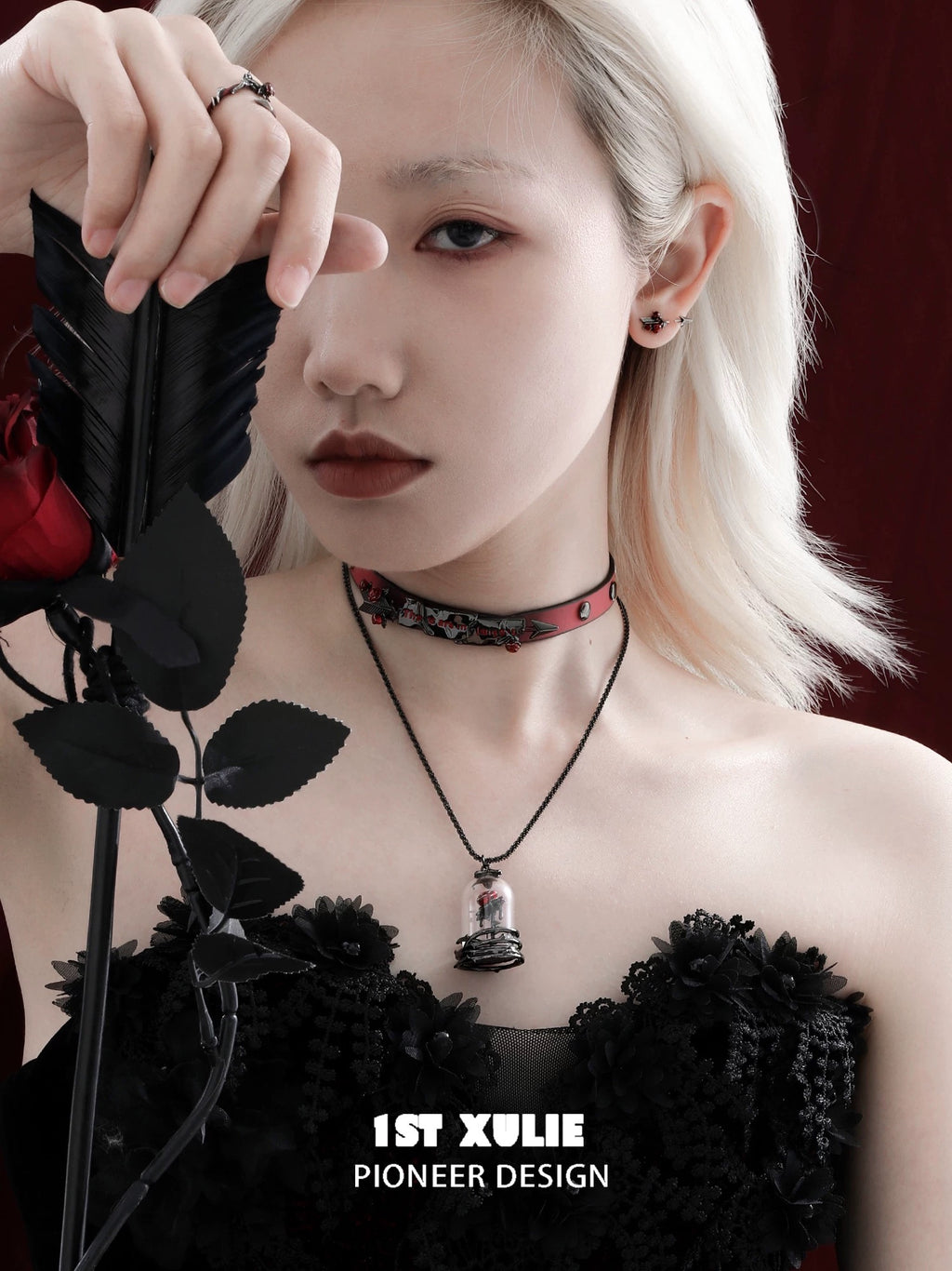 暮色蔷薇 - Twilight Rose Beauty & The Beast Necklace
