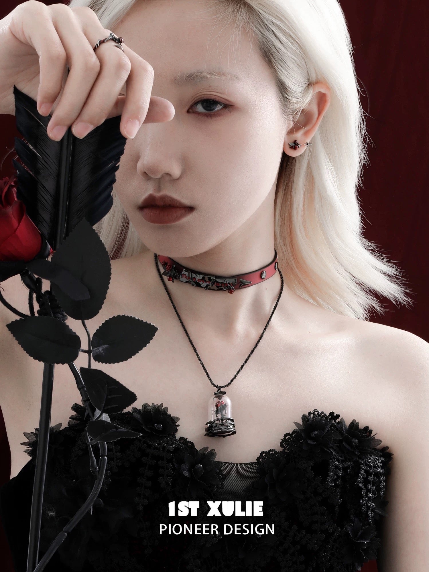 暮色蔷薇 - Twilight Rose Beauty & The Beast Necklace