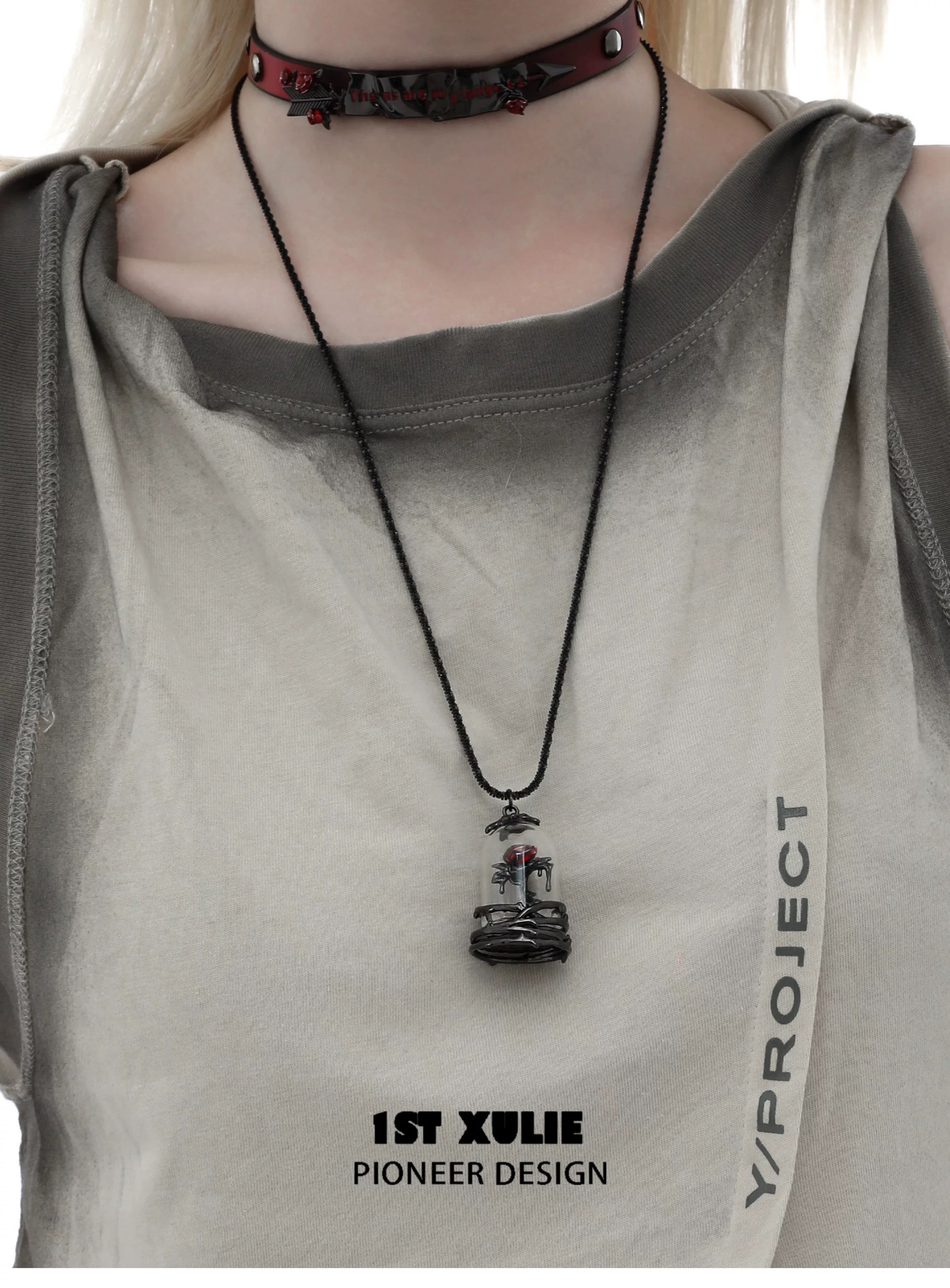 暮色蔷薇 - Twilight Rose Beauty & The Beast Necklace