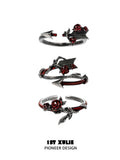 暮色蔷薇 - Twilight Rose S925 Silver Ring Set