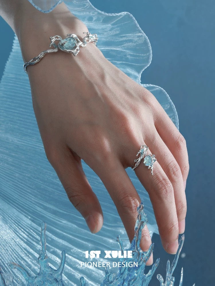 灵龙 - Spirit Dragon - Aquamarine Bracelet