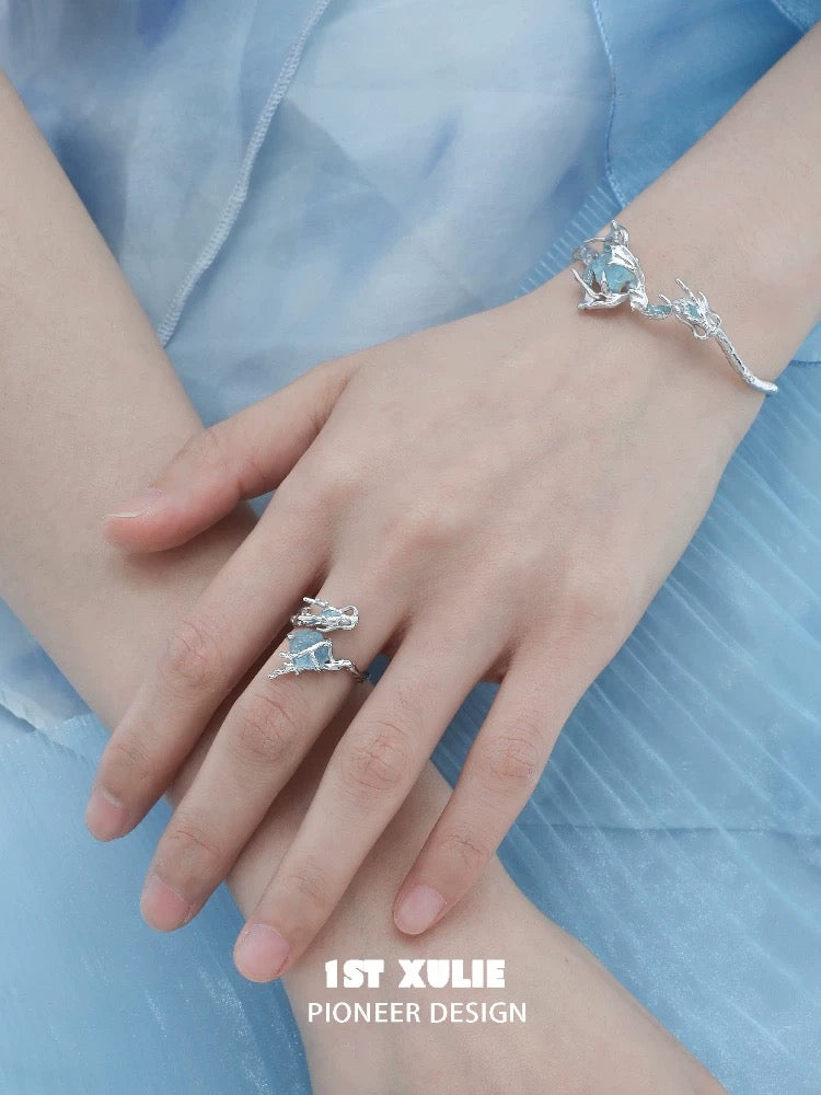 灵龙 - Spirit Dragon - Aquamarine Bracelet