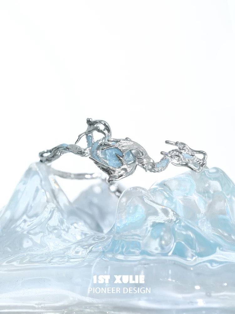 灵龙 - Spirit Dragon - Aquamarine Bracelet