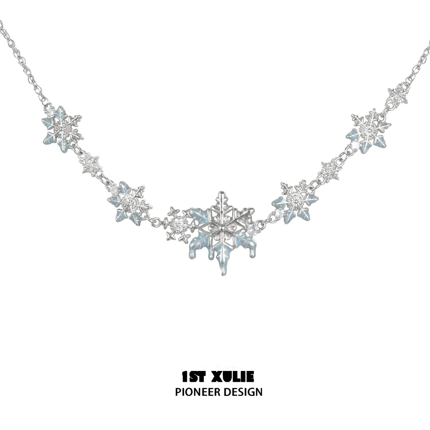 雪国之境 - The Snow Kingdom - Snowflakes Necklace Set