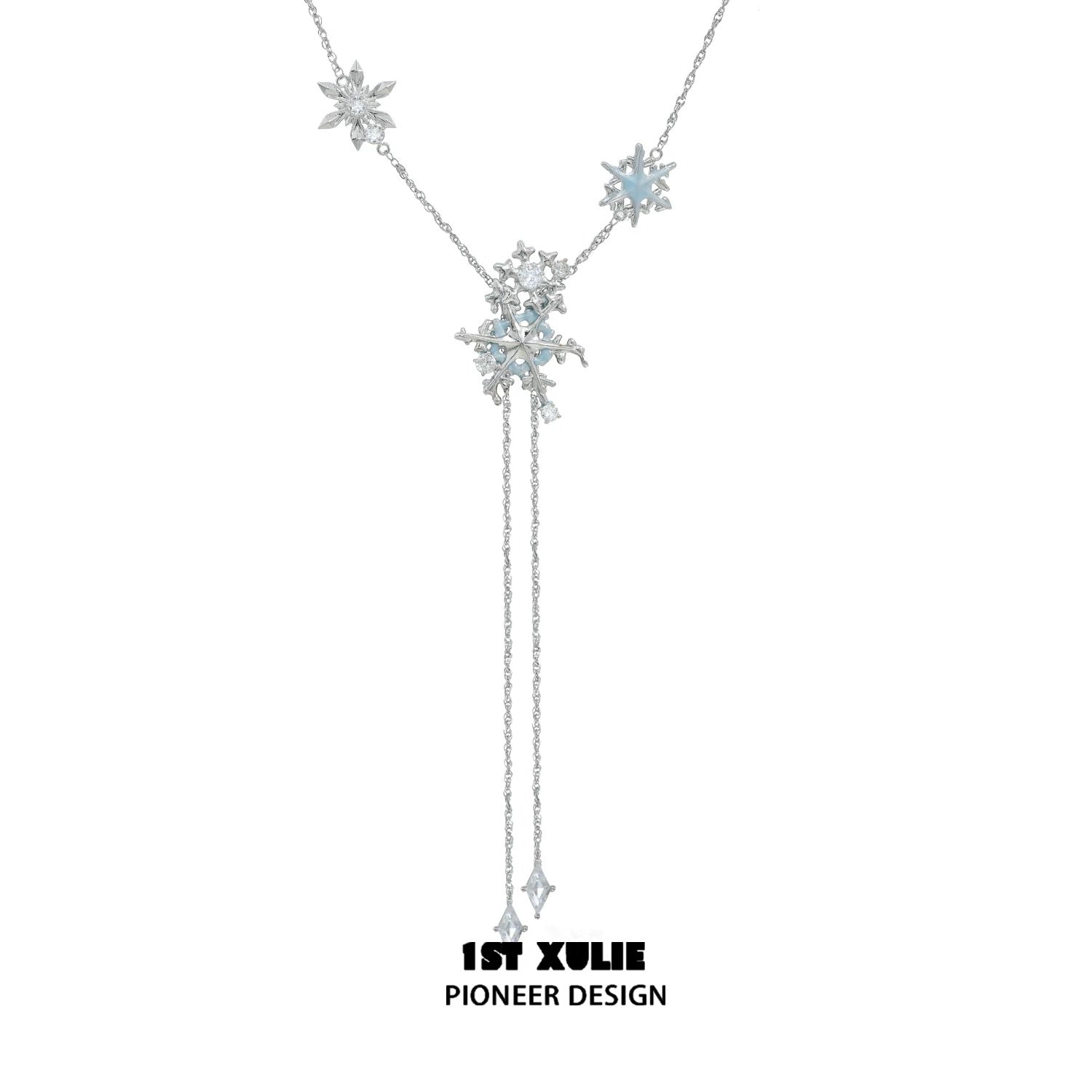 雪国之境 - The Snow Kingdom - Snowflakes Necklace Set