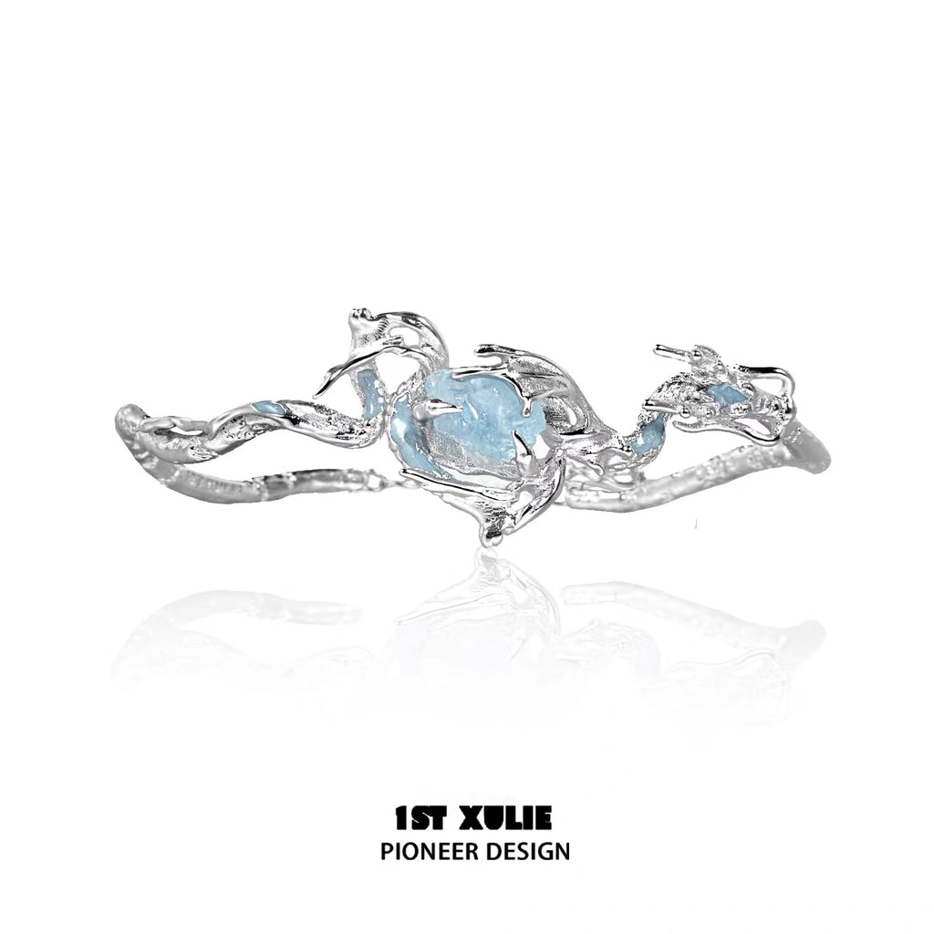 灵龙 - Spirit Dragon - Aquamarine Bracelet