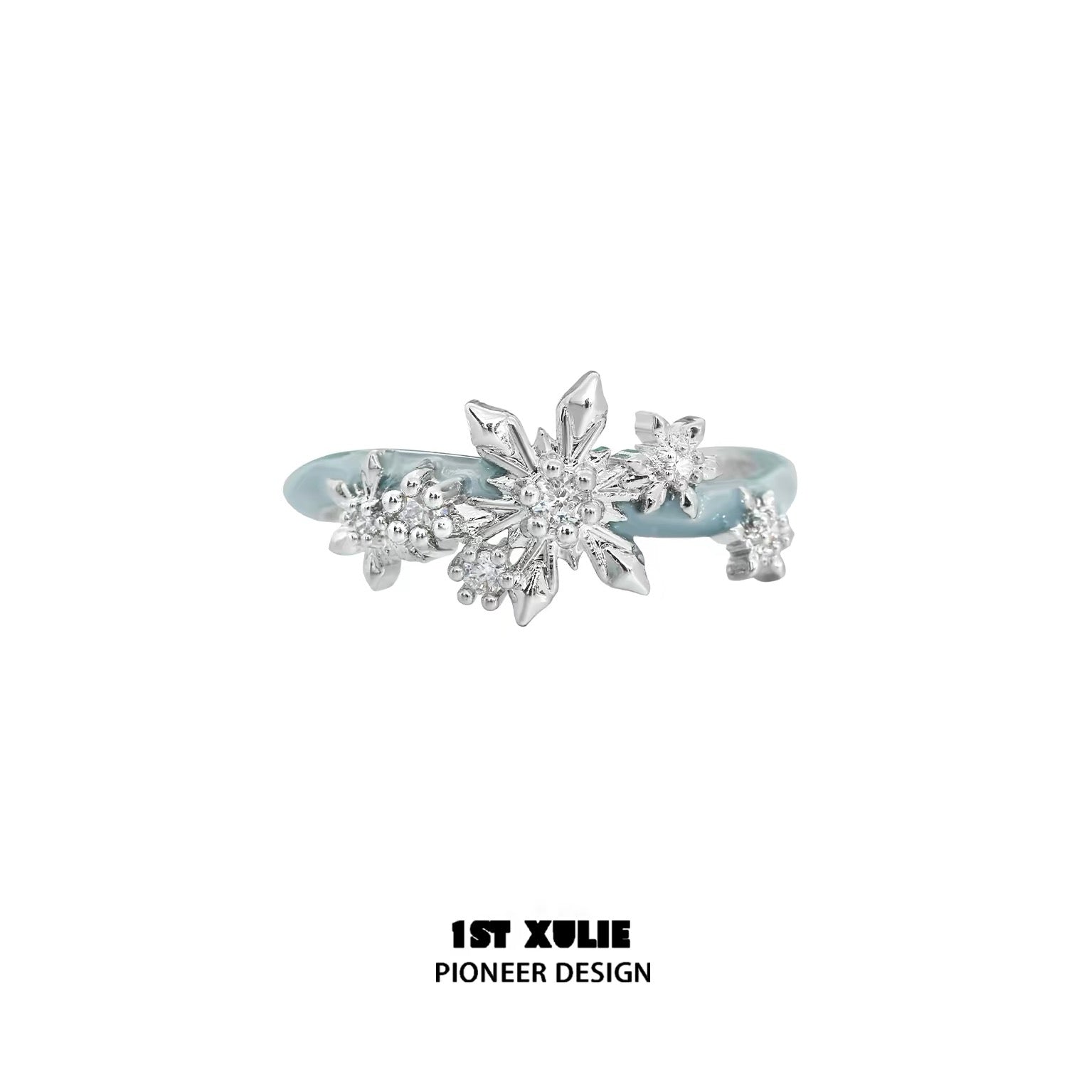 雪国之境 - The Snow Kingdom - Snowflakes Couple Ring