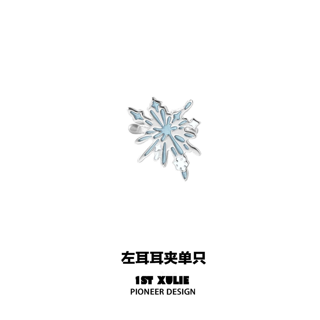 雪国之境 - The Snow Kingdom - Snowflake Ear Cuffs