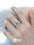 灵龙 - Spirit Dragon - S925 Silver Aquamarine Ring