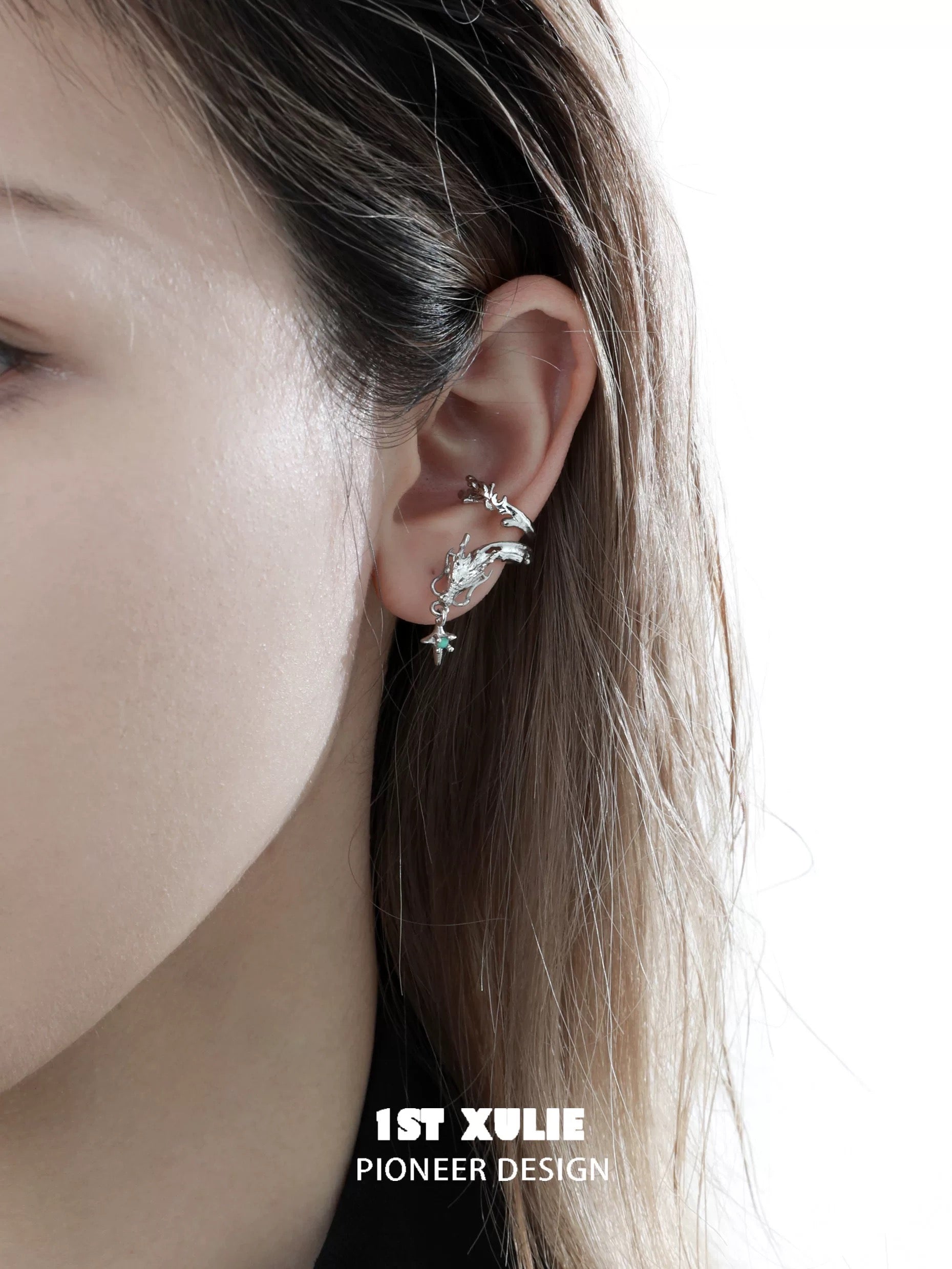 游龙 - Wandering Dragon - Ear Cuffs