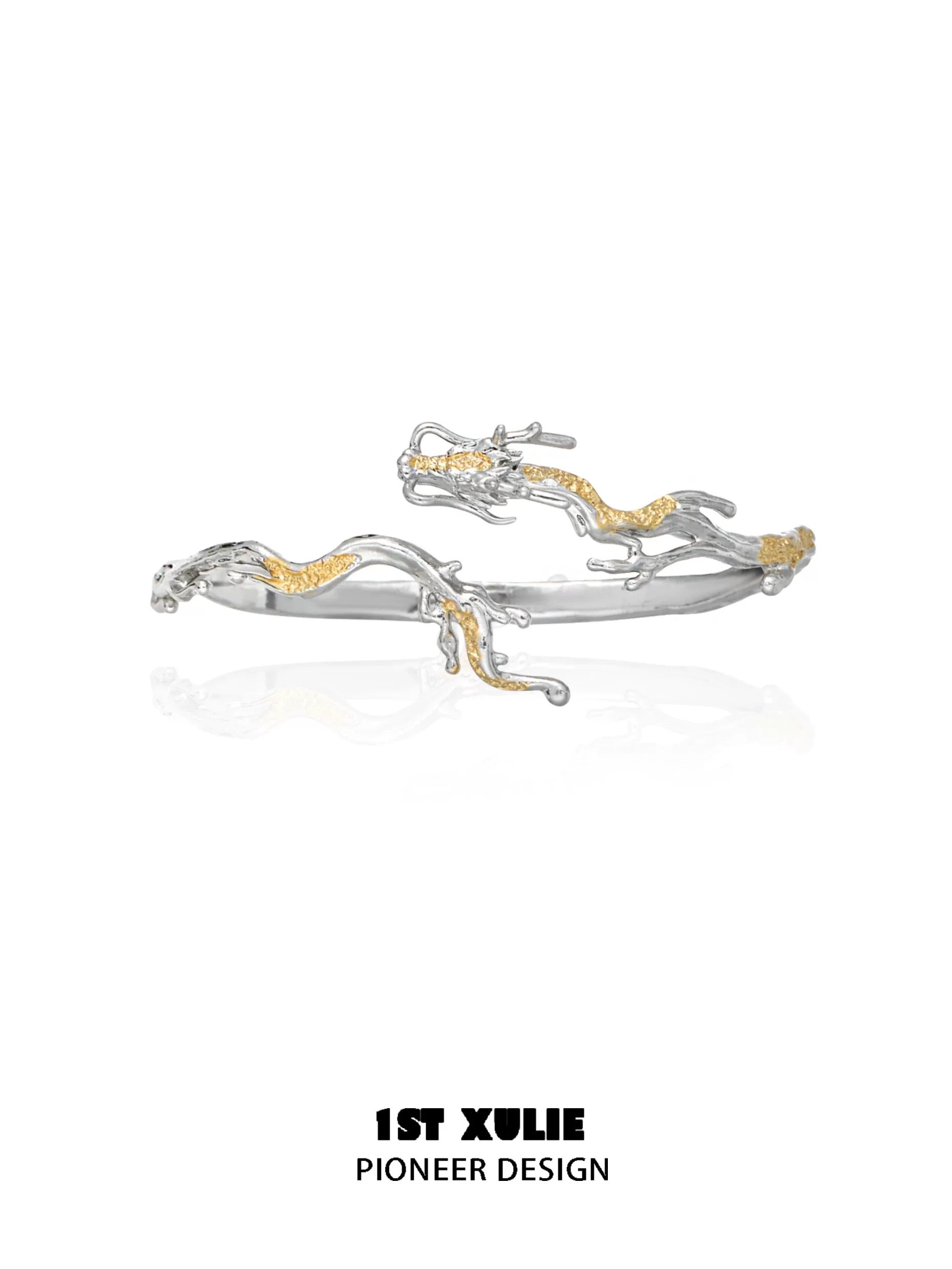 金龙 - Golden Dragon - Cuff Bracelet