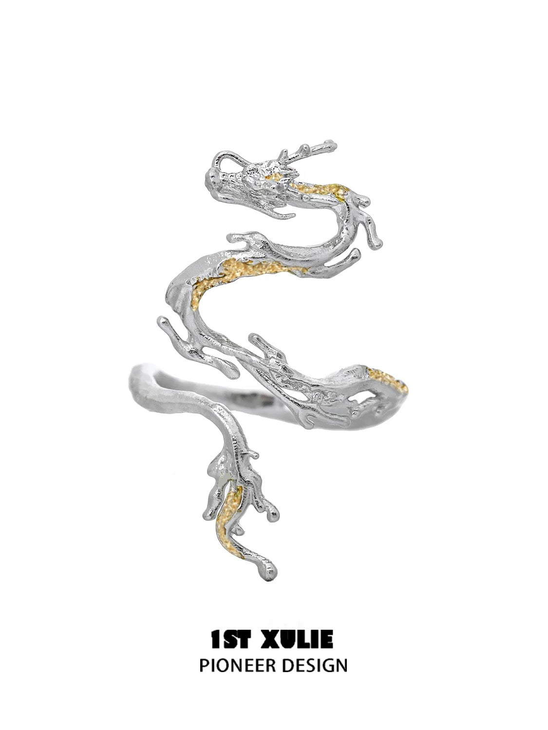 金龙 - Golden Dragon - S925 Silver Ring