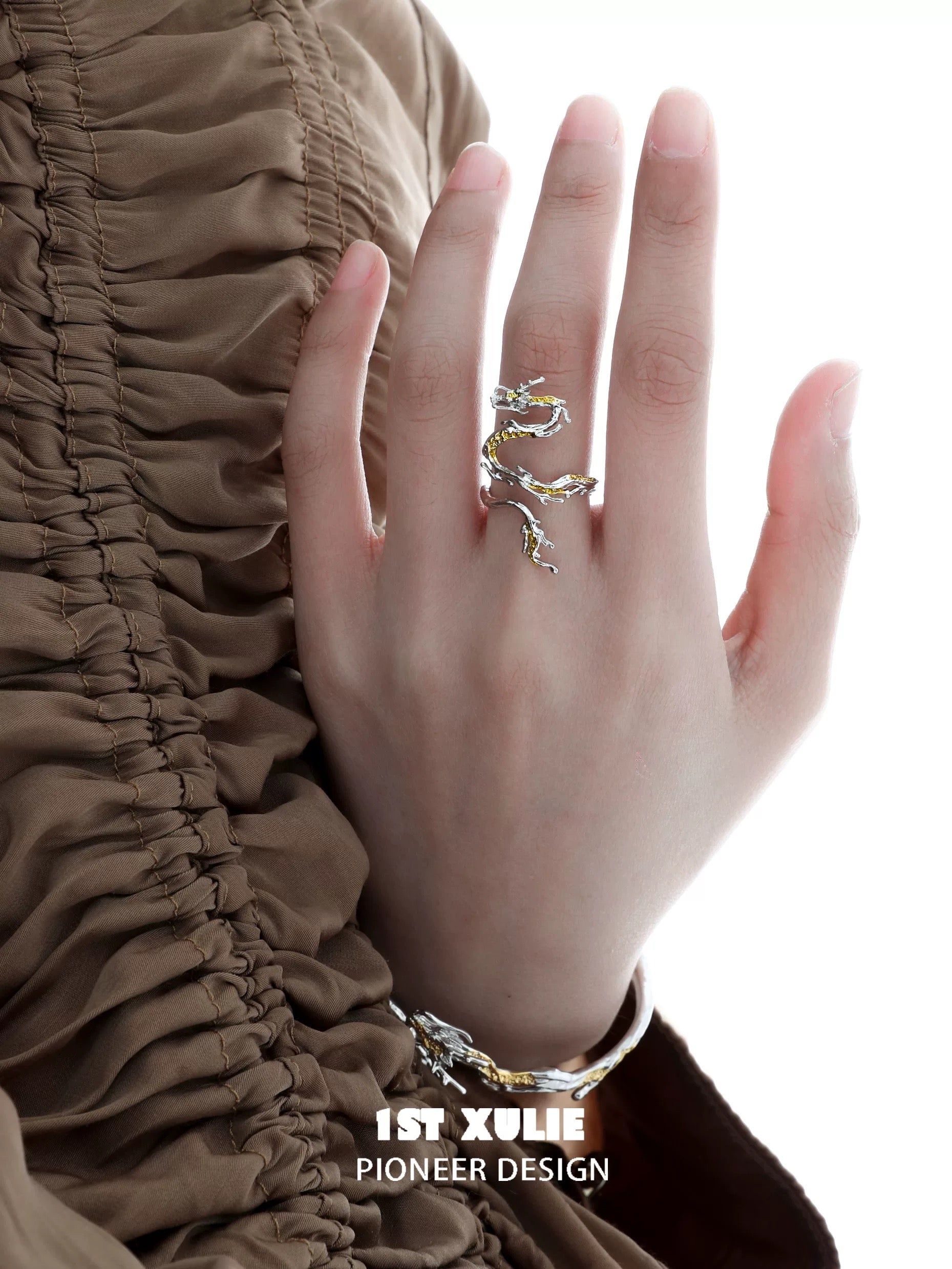 金龙 - Golden Dragon - S925 Silver Ring